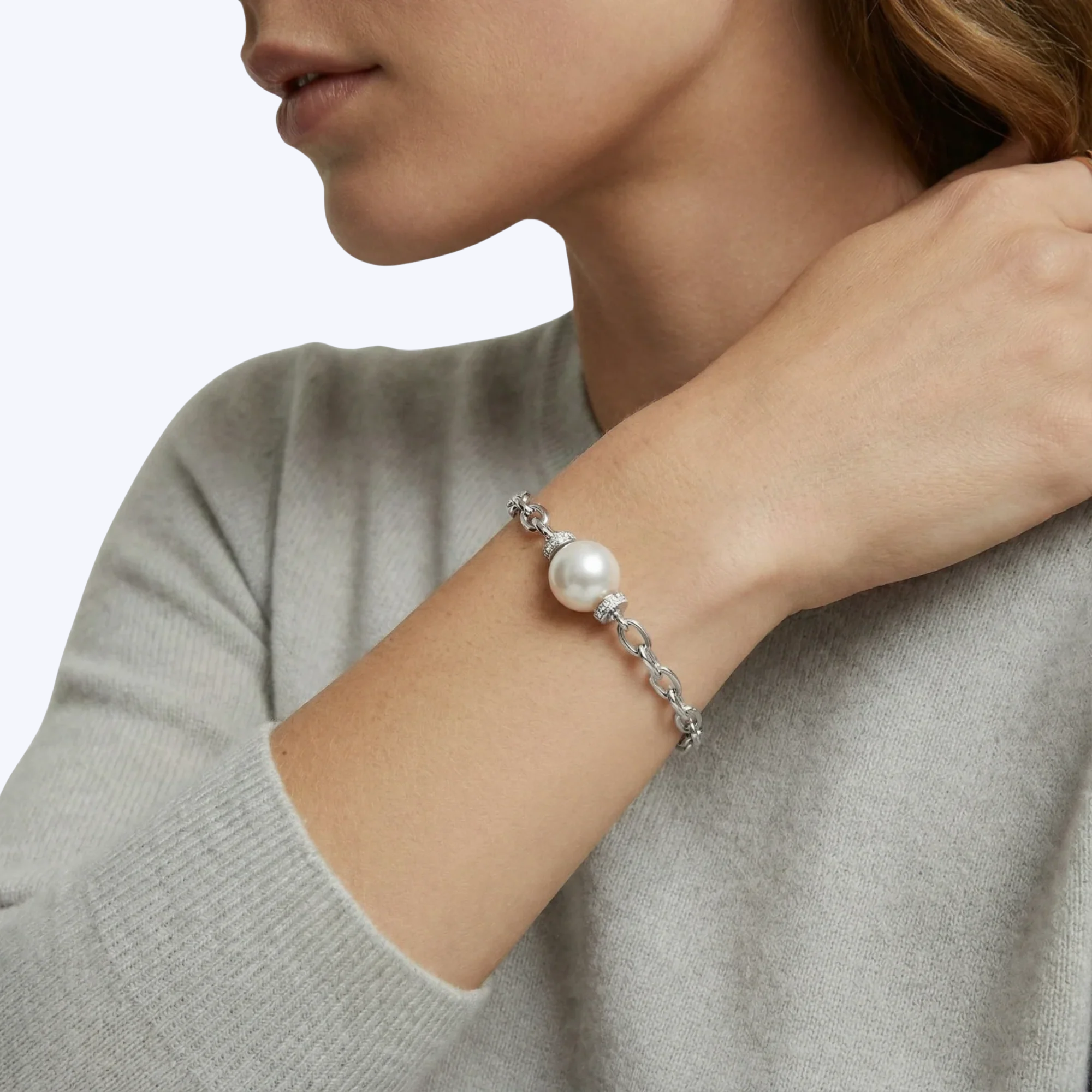 Heirloom Freshhwater Pearl Chain Bracelet