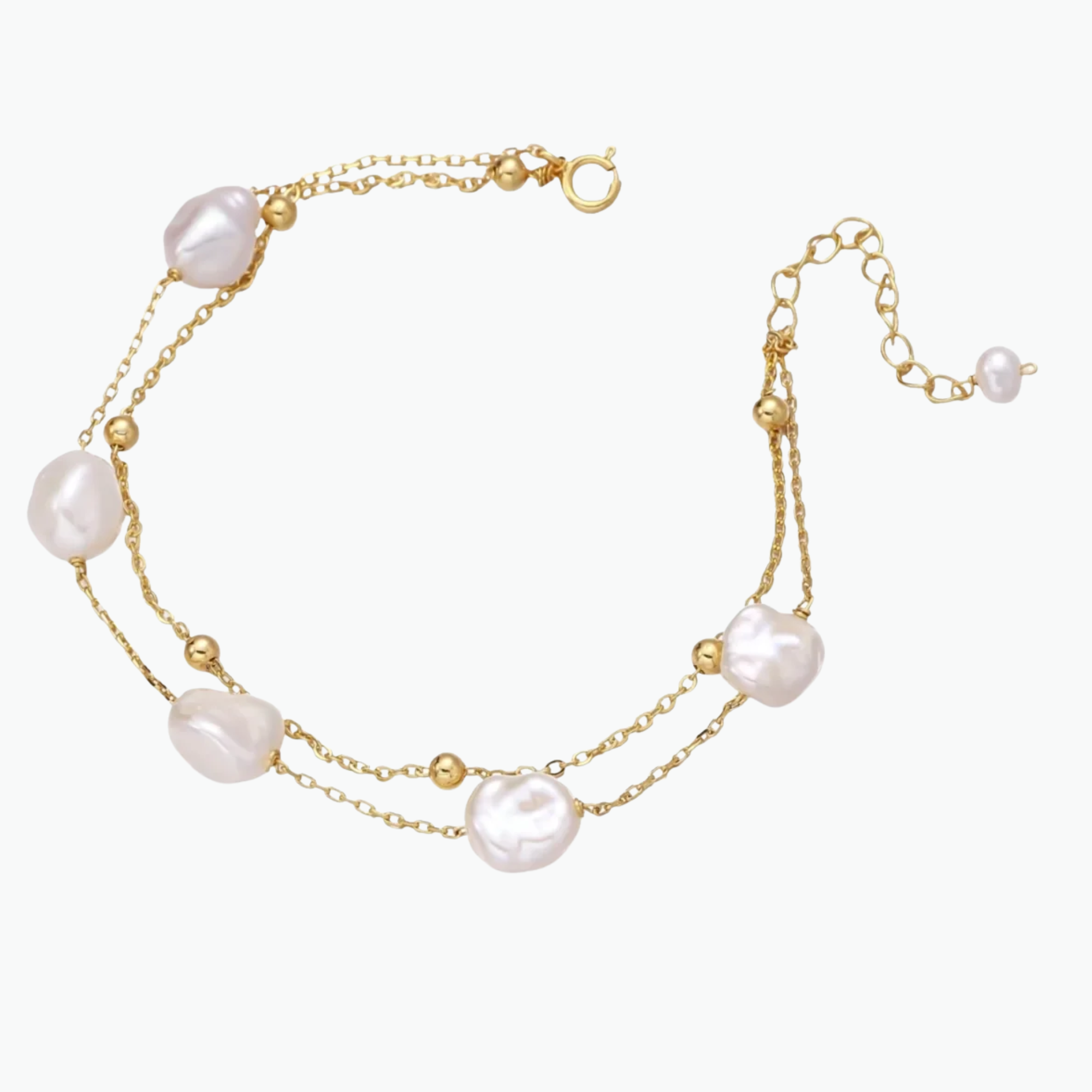 Heirloom Baroque Pearl Layered Bracelet