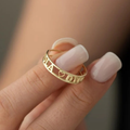 Genevieve Personalized Name Ring