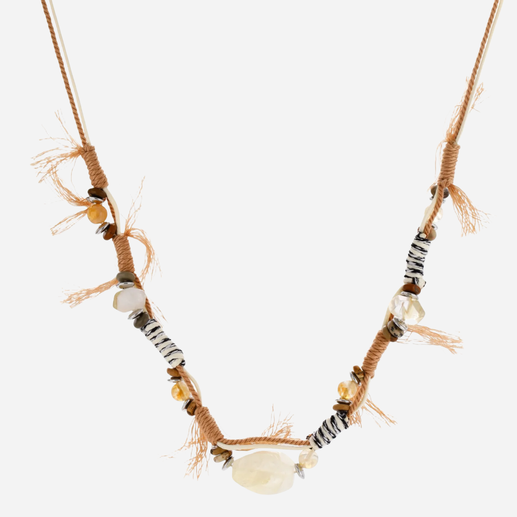 Boho Earthy Vibes Citrine Necklace