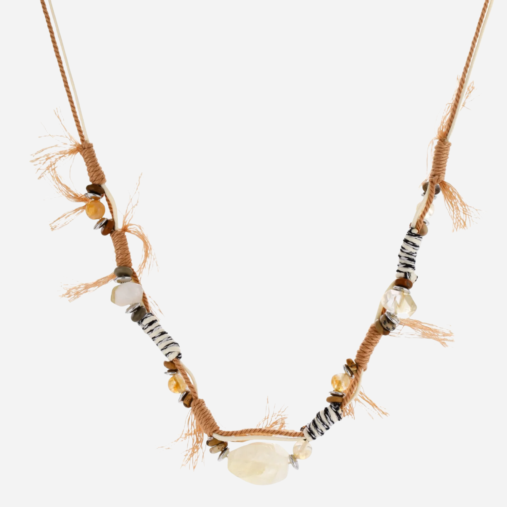Boho Earthy Vibes Citrine Necklace