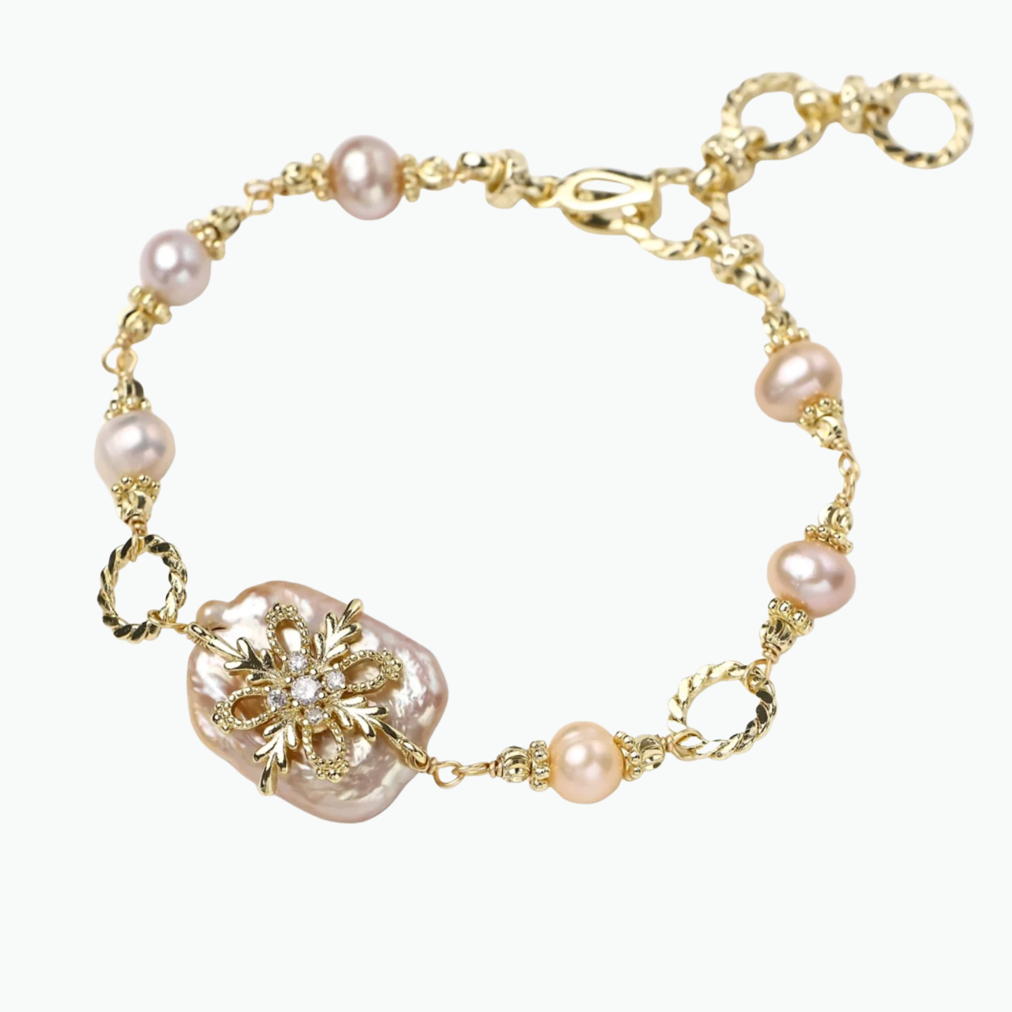 Baroque Pearl Bloom Bracelet