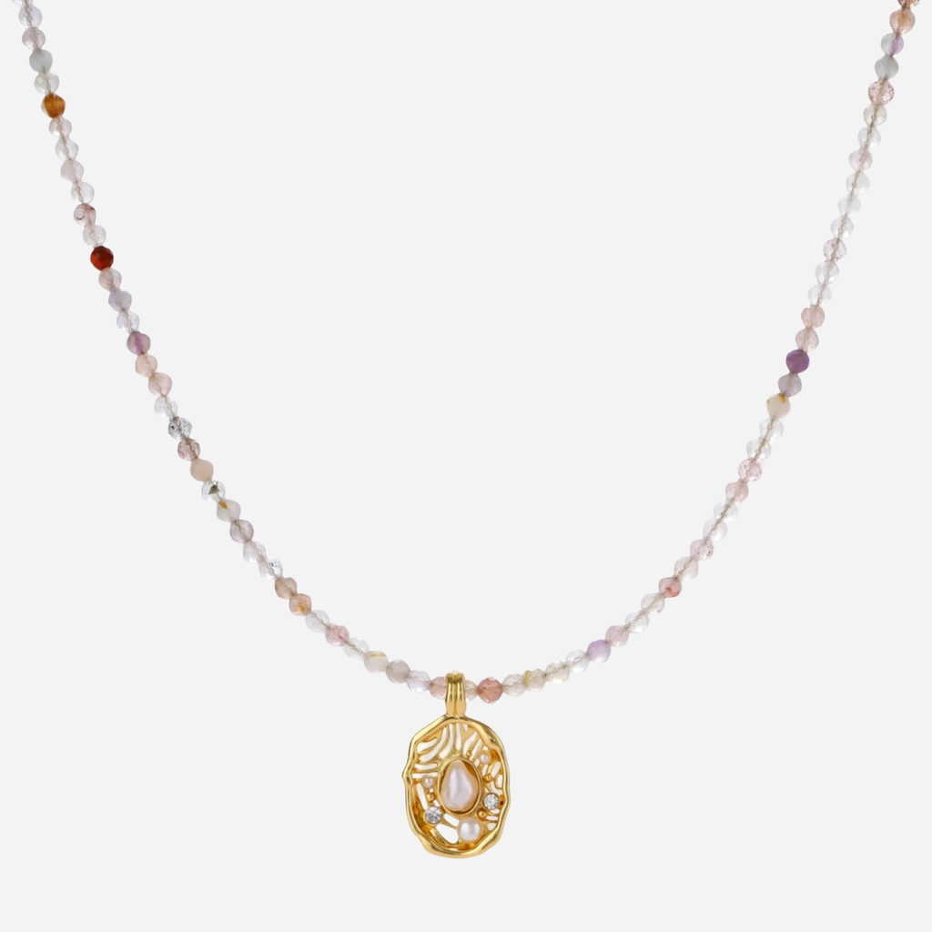 Eco-Chic Mystic Garden Gemstone Necklace