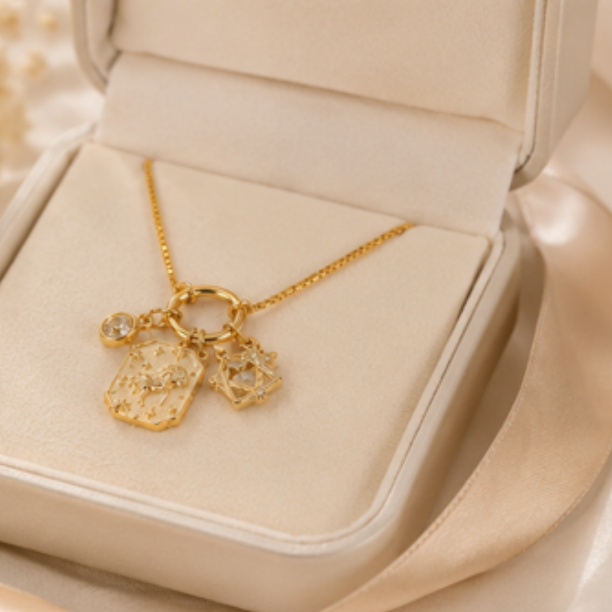 The Celeste Zodiac Charm Necklace