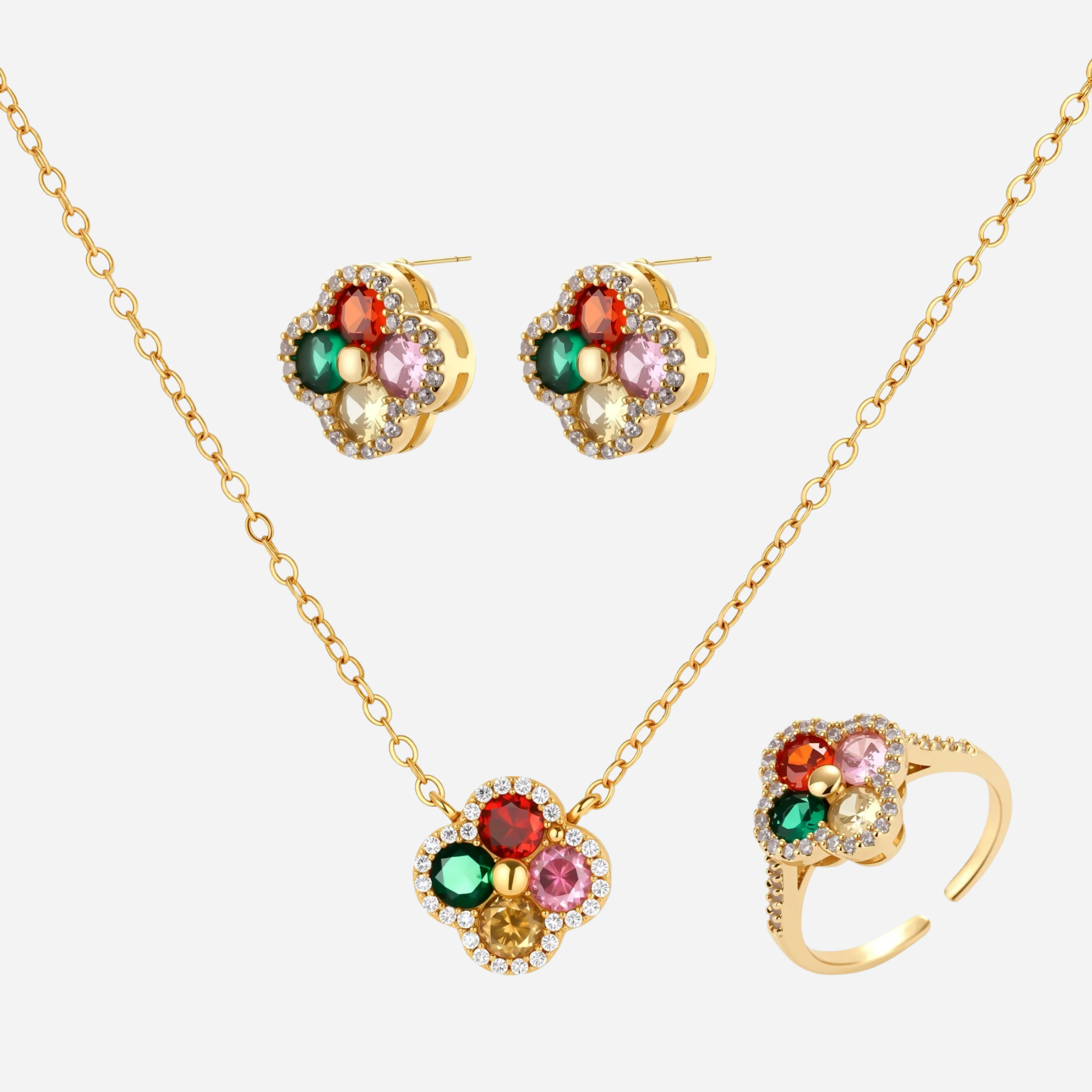 Lucky Clover Jewelry Set