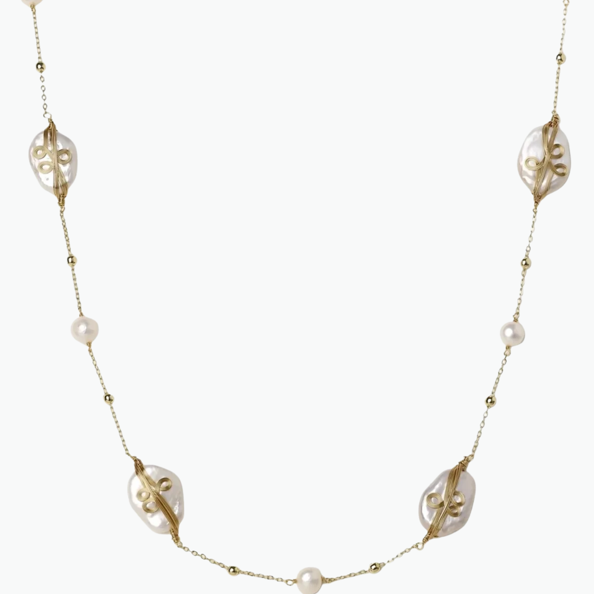 Baroque Pearl Garden Necklace