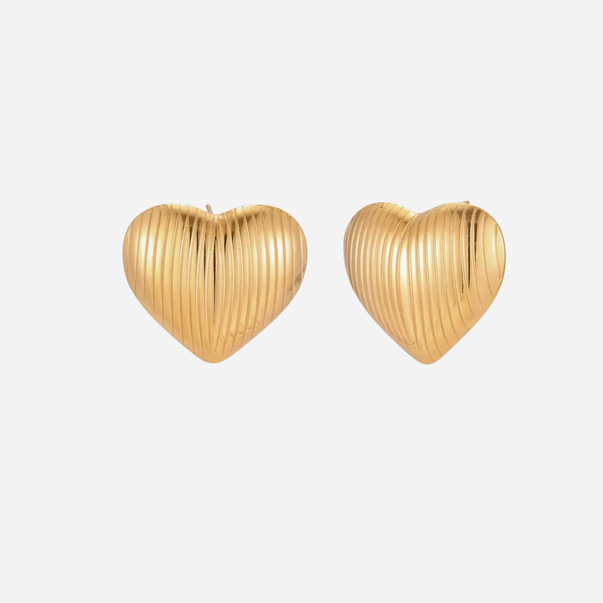 Legacy Textured Heart Stud Earrings