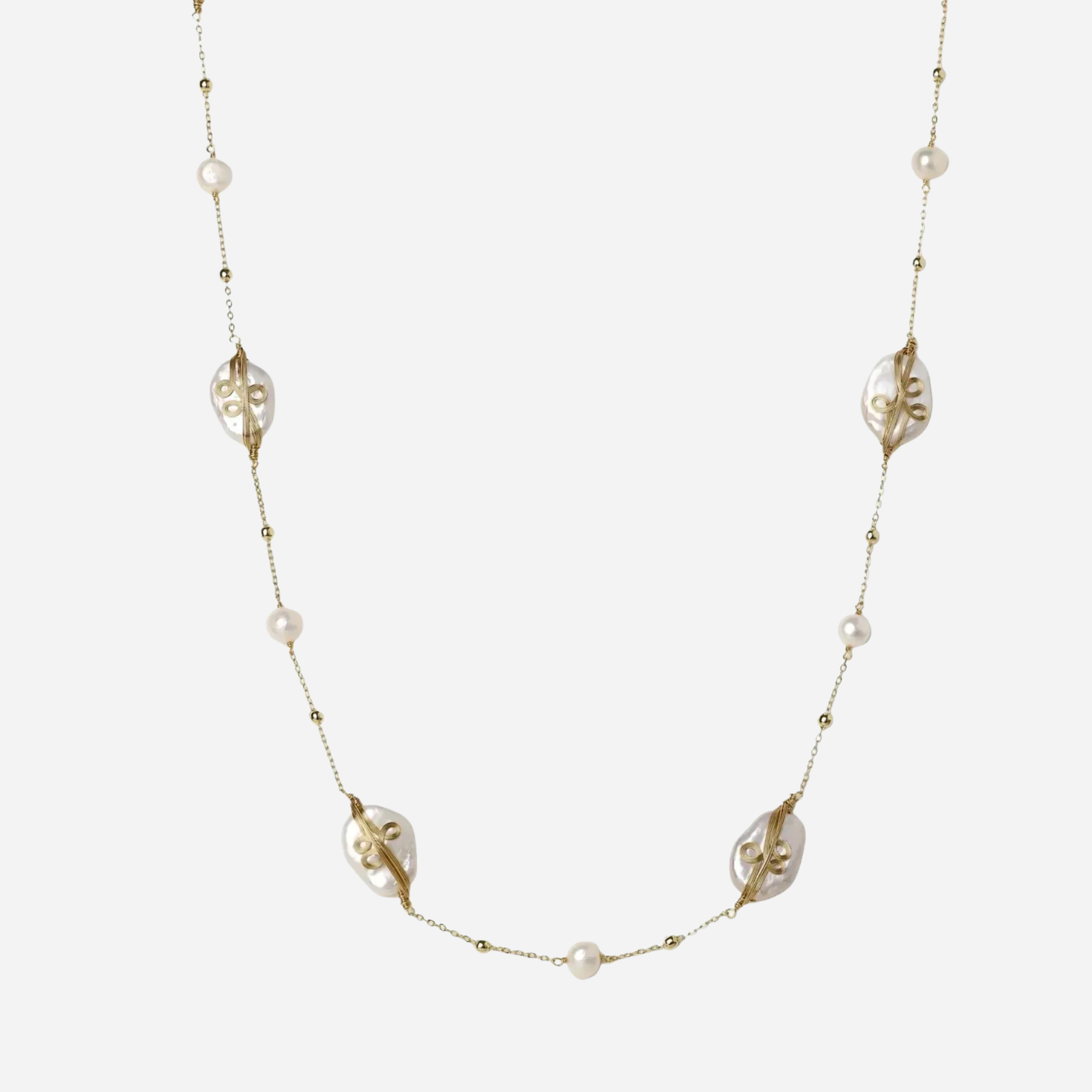 Baroque Pearl Garden Necklace