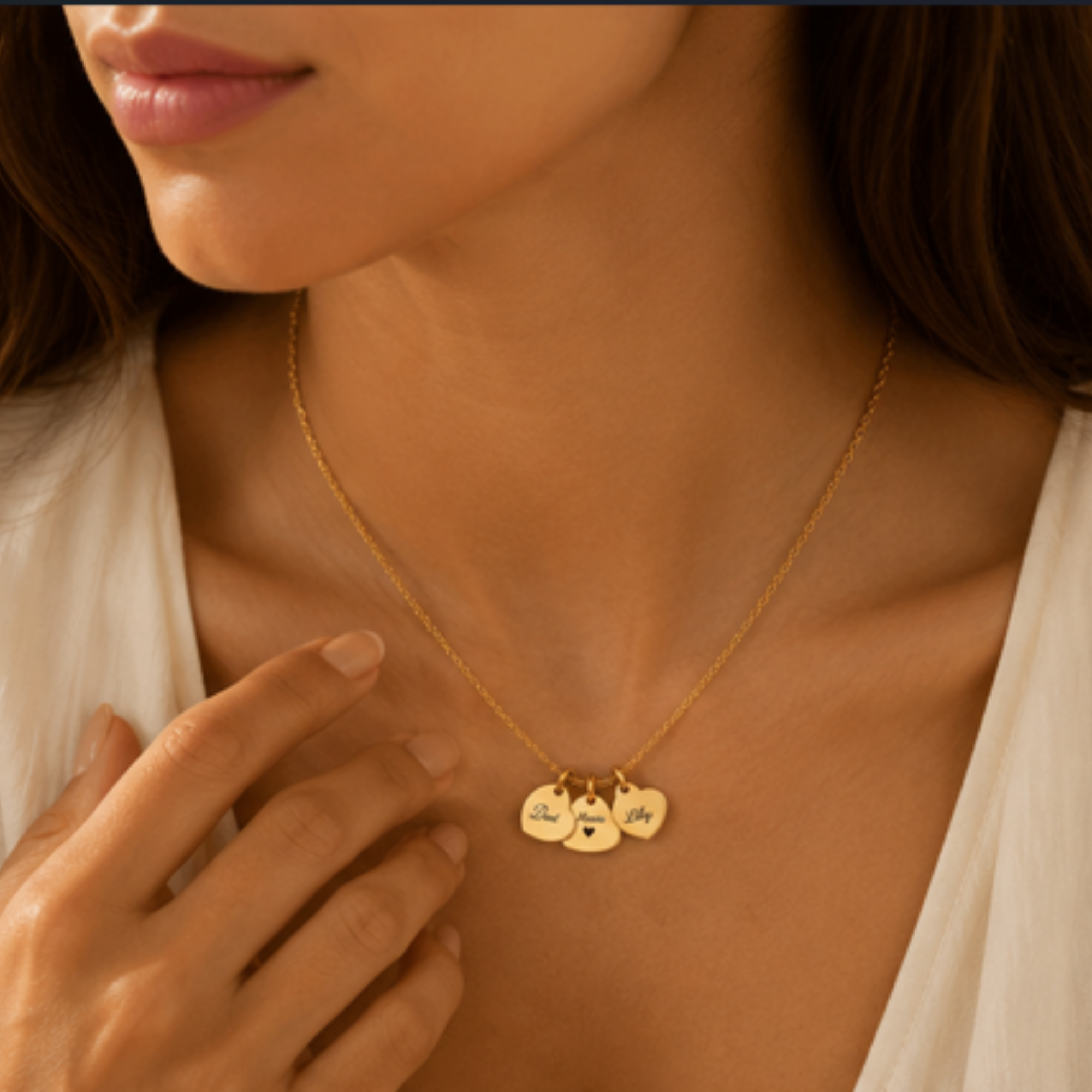 The Amara Heart Name Necklace