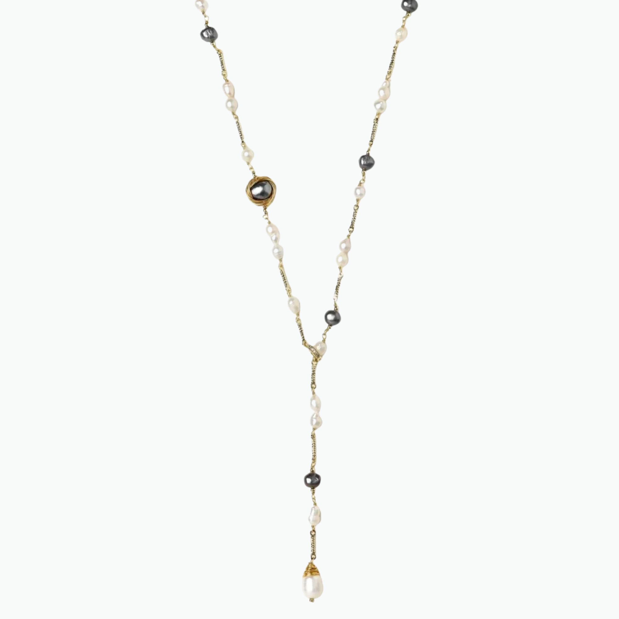 Eco-Chic Freshwater Pearl Lariat