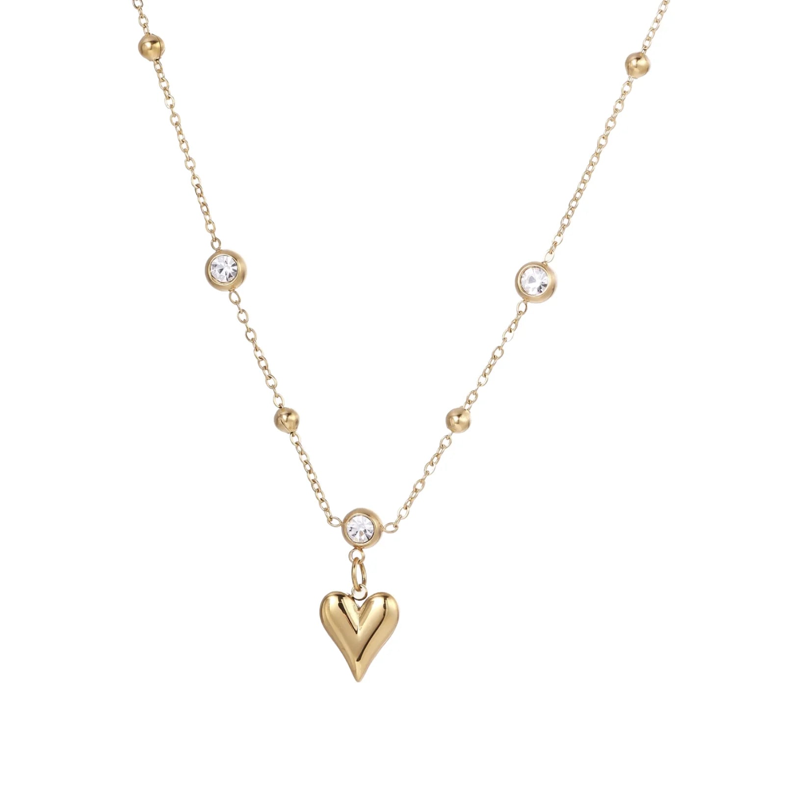 Legacy Crystal Heart Charm Necklace