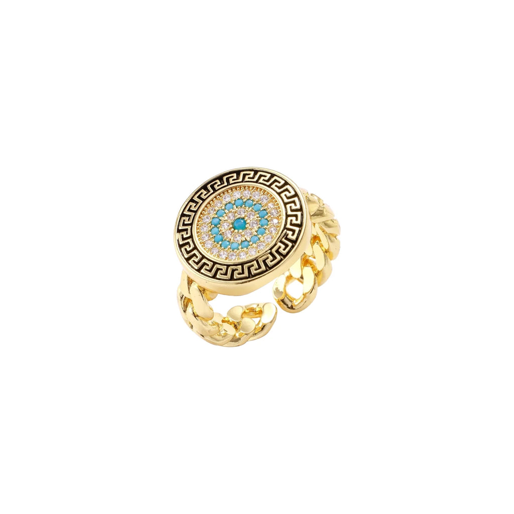 Eternal Guardian Eye Medallion Ring