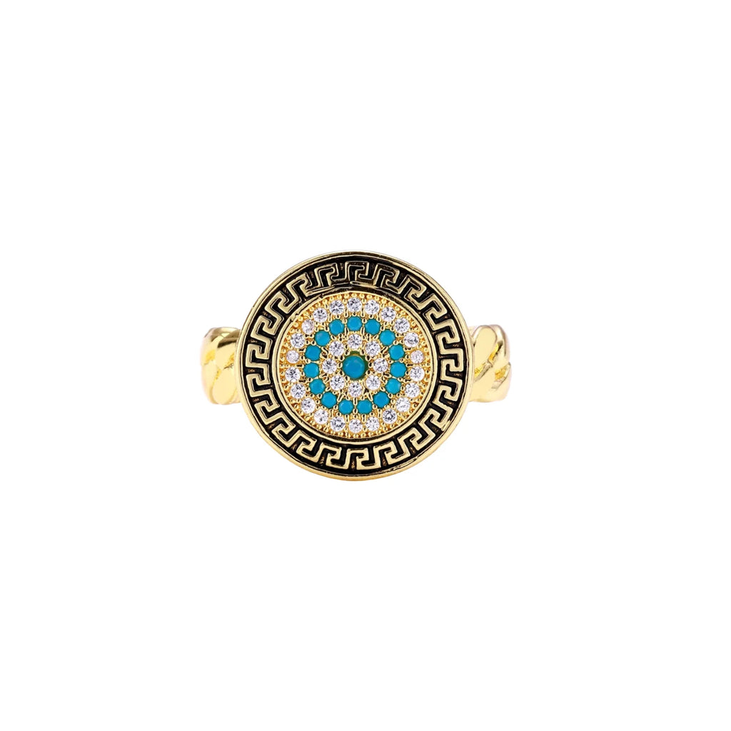 Eternal Guardian Eye Medallion Ring