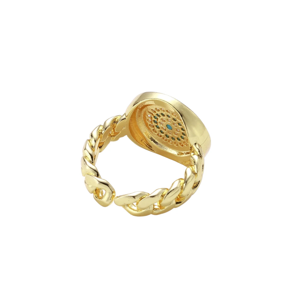 Eternal Guardian Eye Medallion Ring