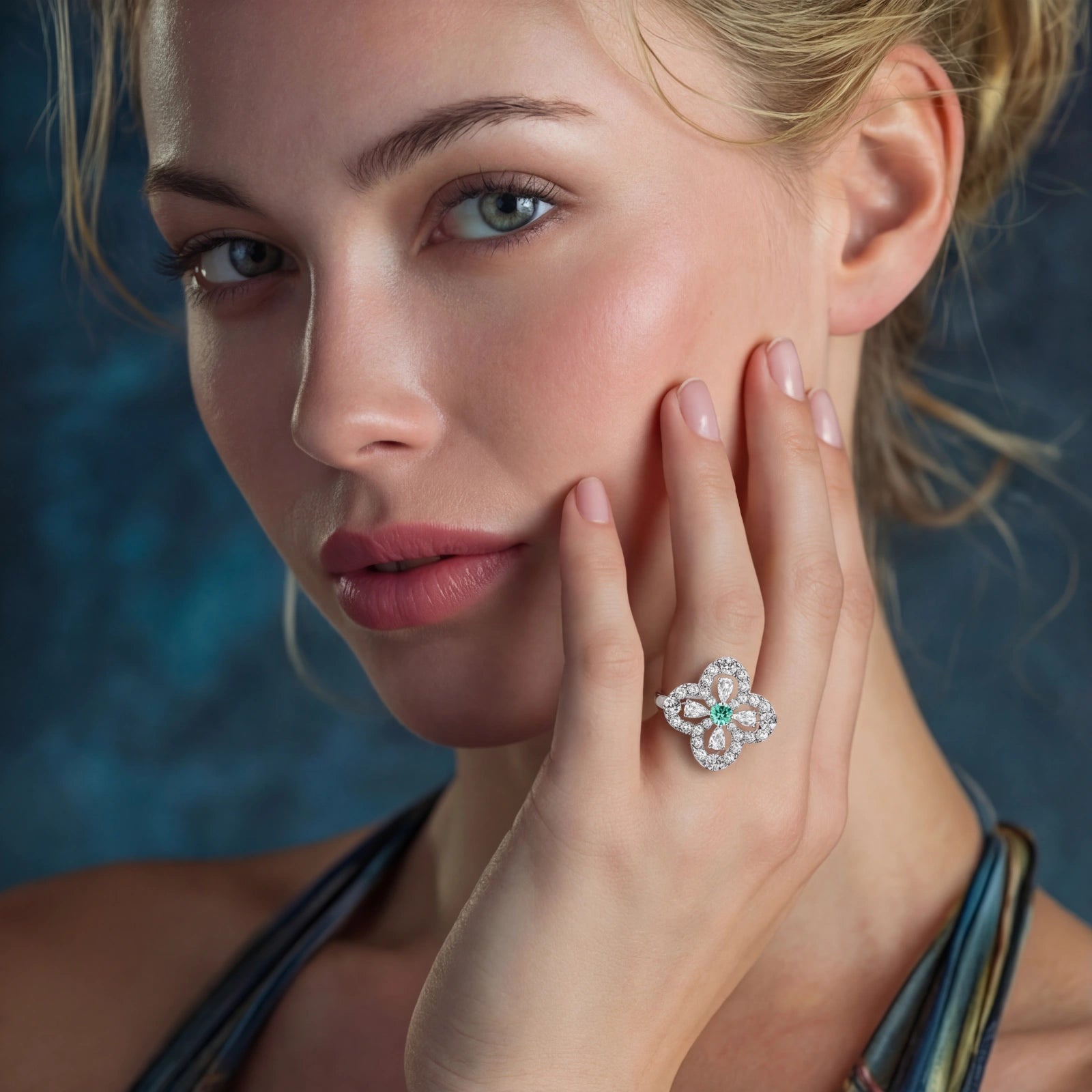 Heirloom Sterling Silver Lucky Charm Clover Ring