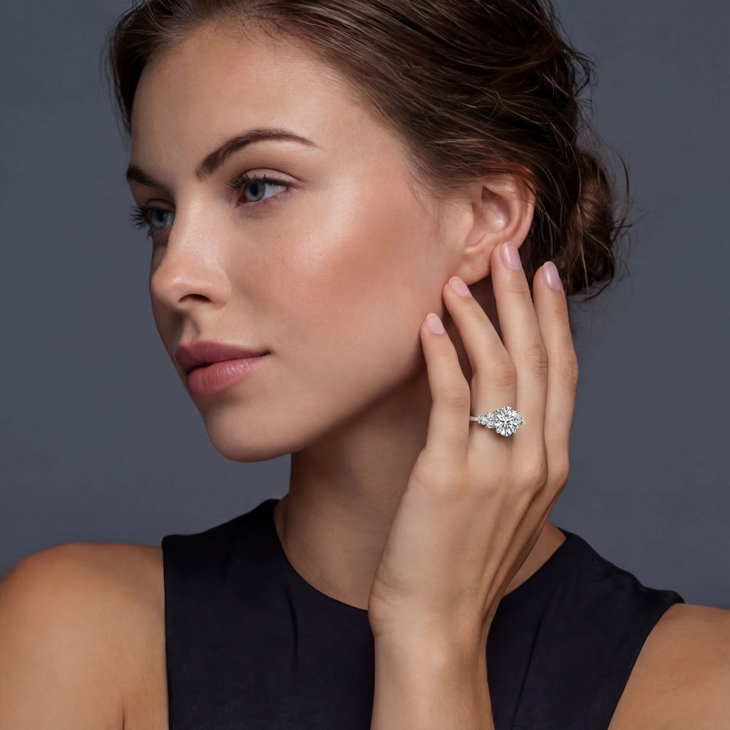 Heirloom Halo Moissanite Ring