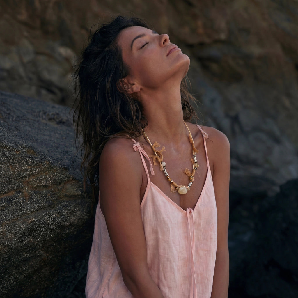Boho Earthy Vibes Citrine Necklace