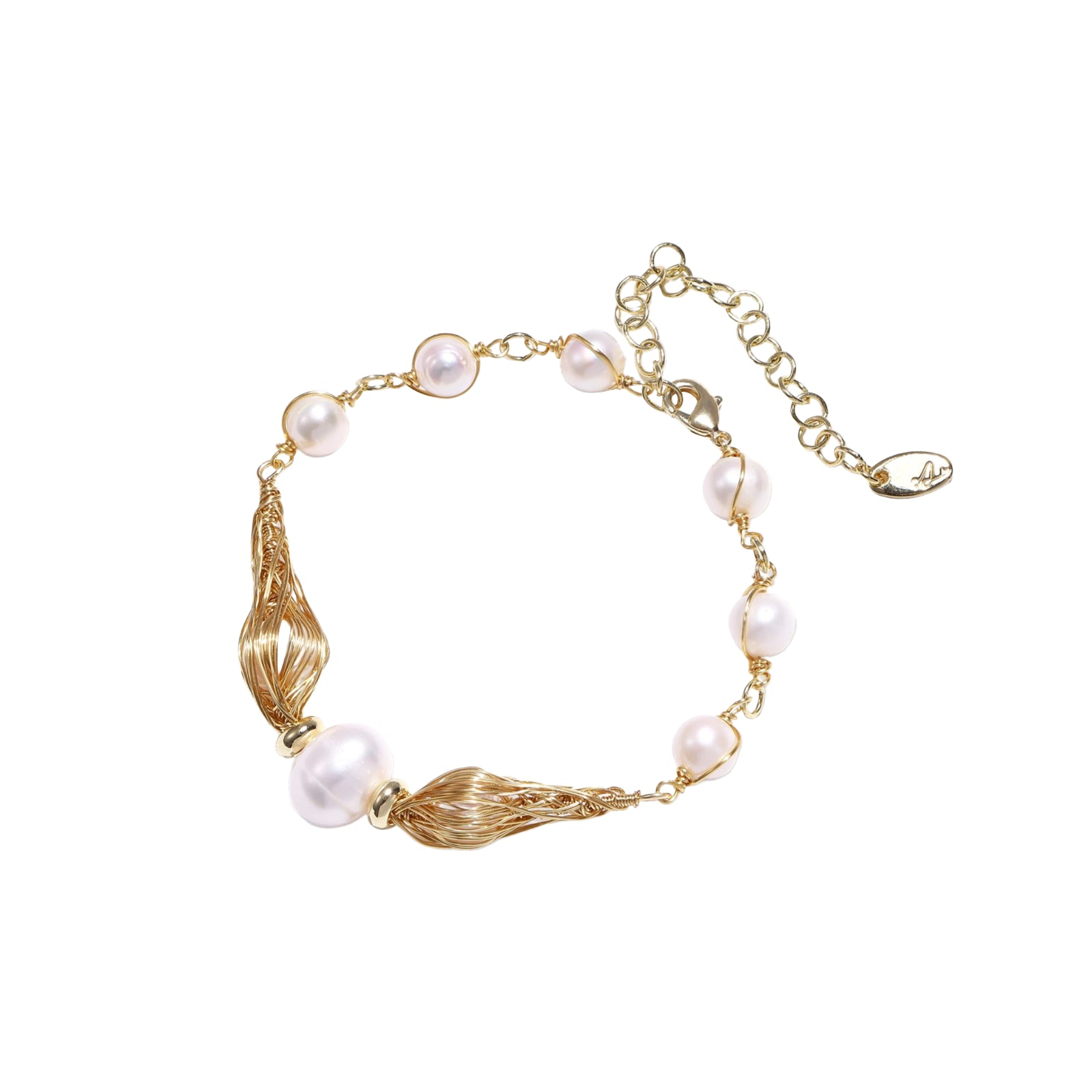 The Legacy Golden Spiral Pearl Bracelet