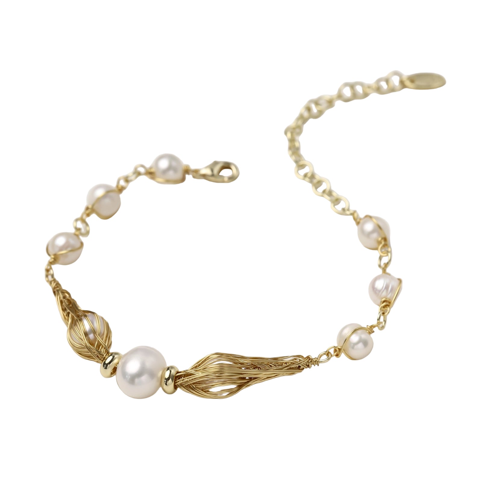 The Legacy Golden Spiral Pearl Bracelet