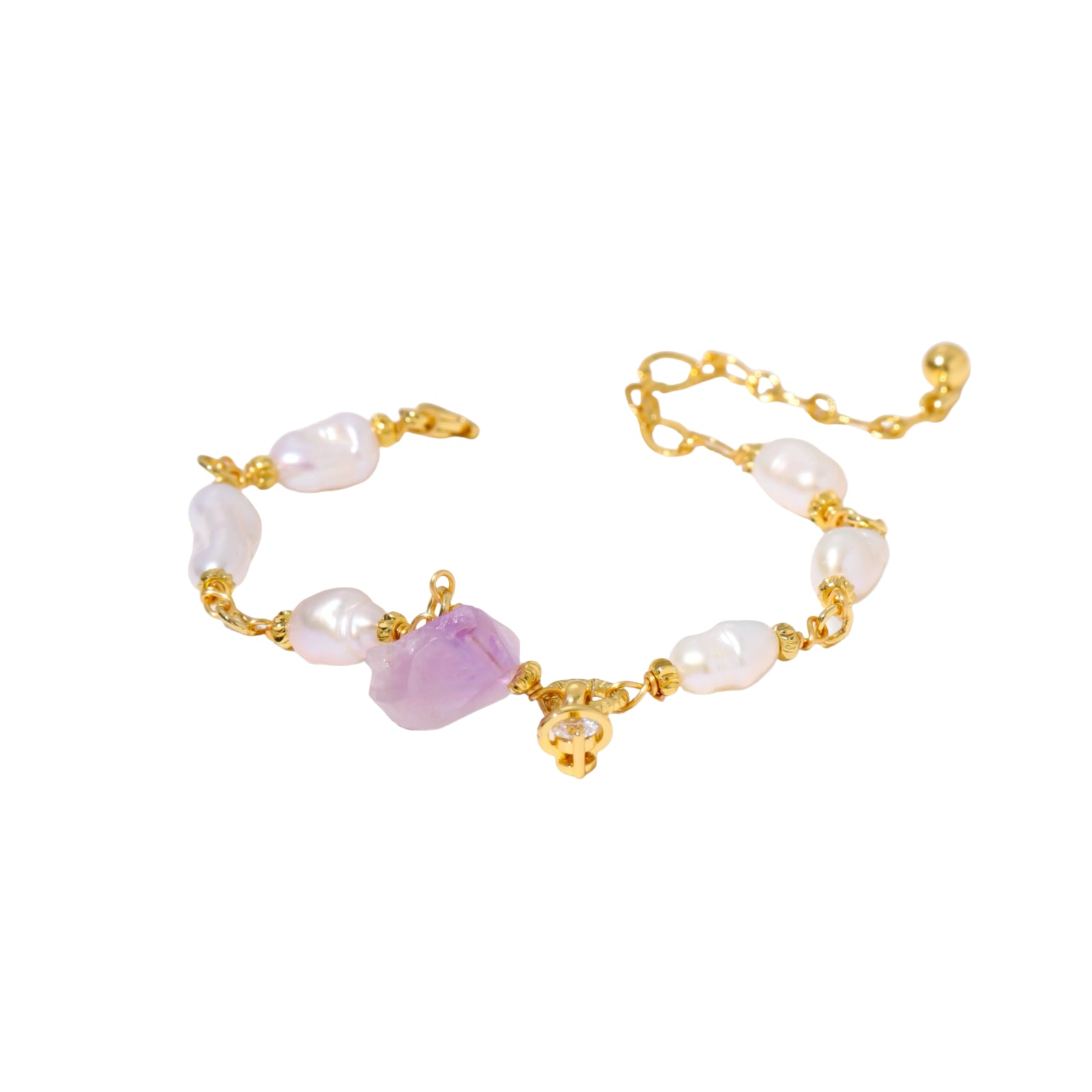 Amethyst Dreams Pearl Bracelet