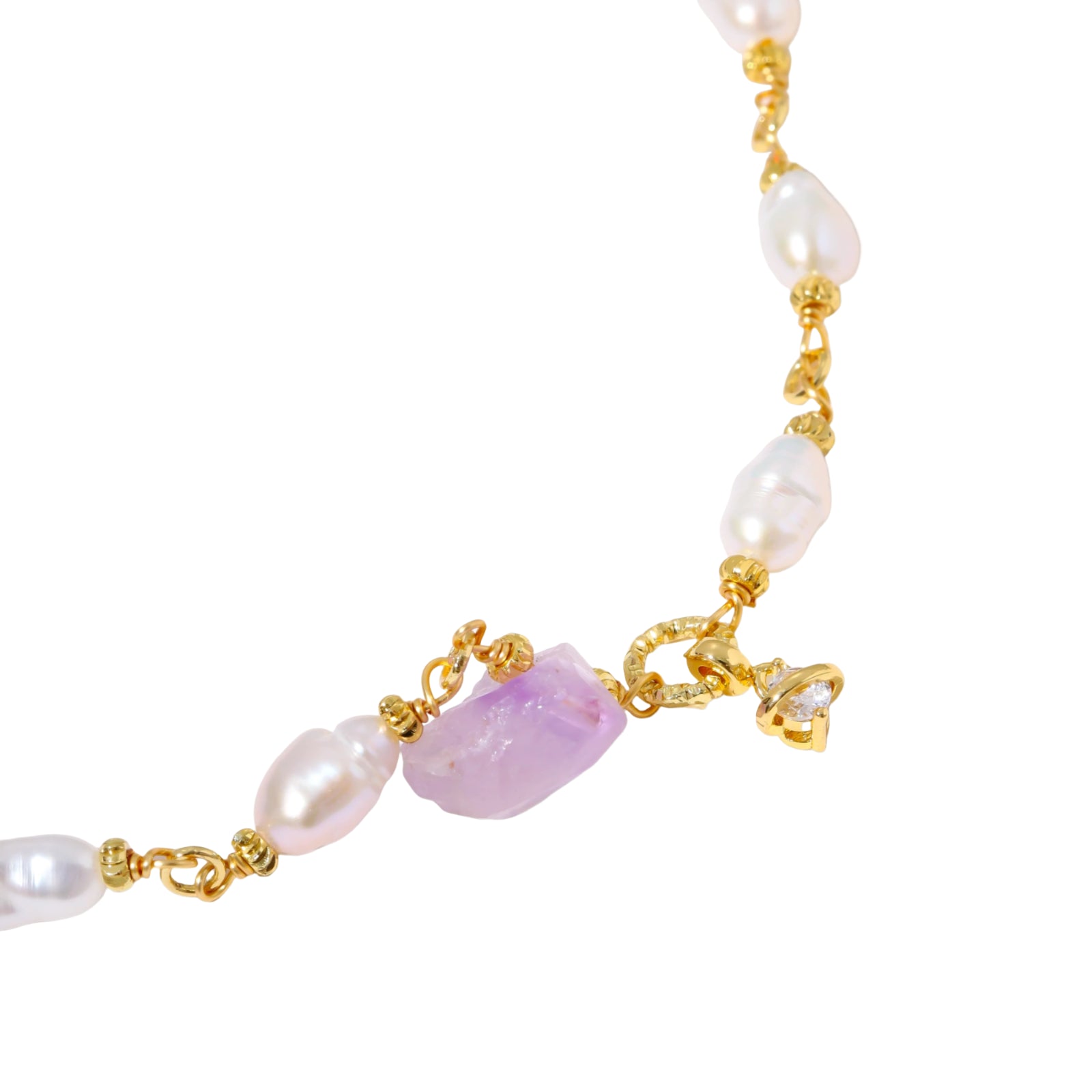 Amethyst Dreams Pearl Bracelet