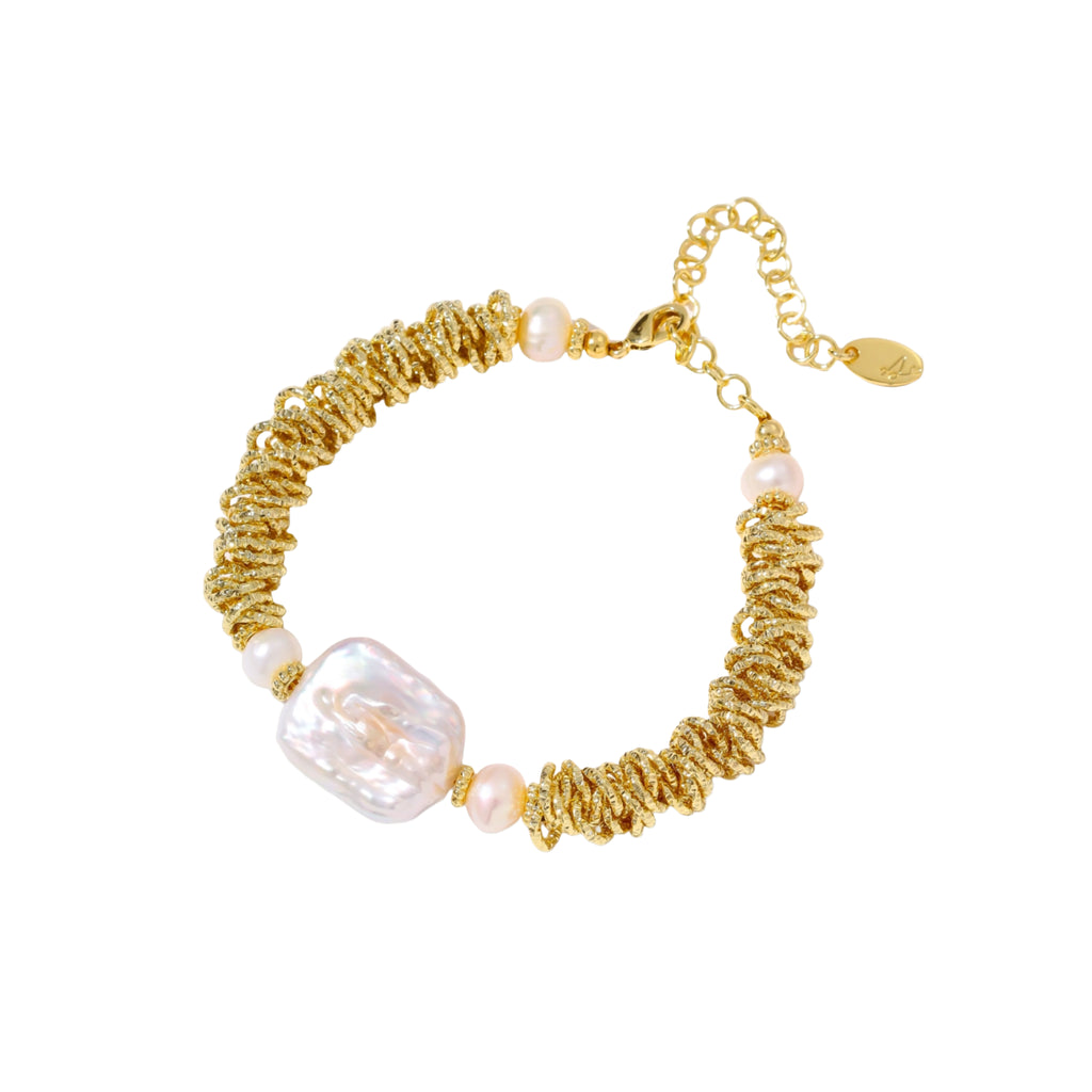 Pearl Spiral Bracelet