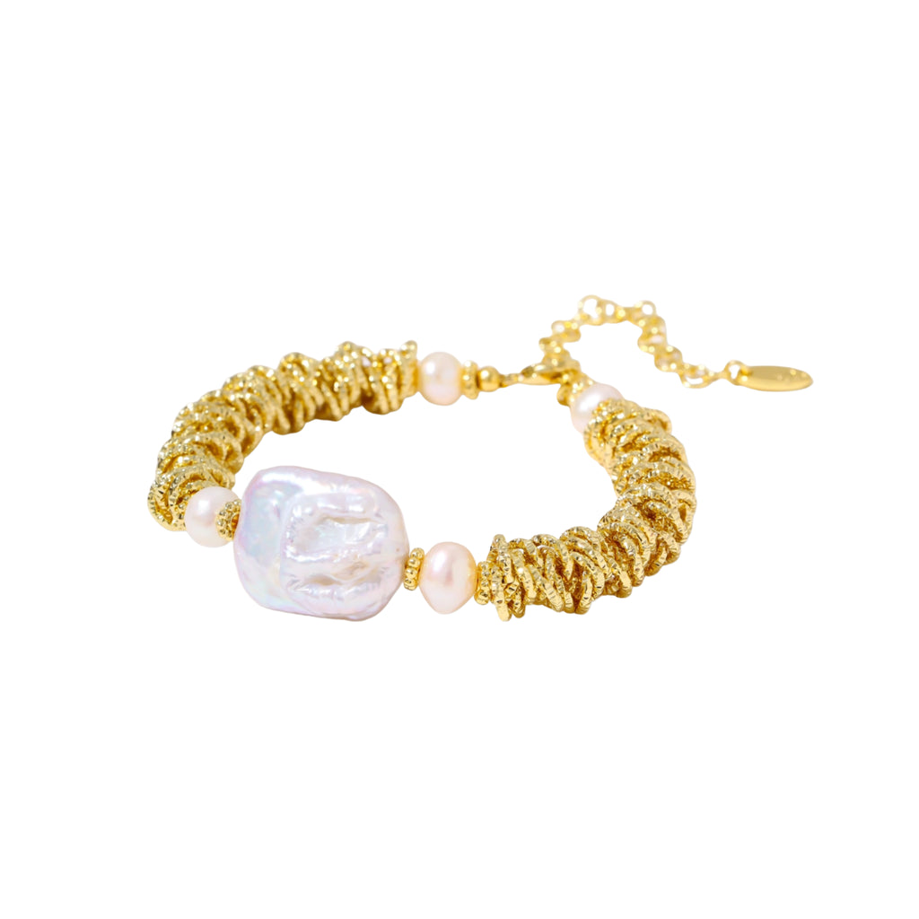 Pearl Spiral Bracelet