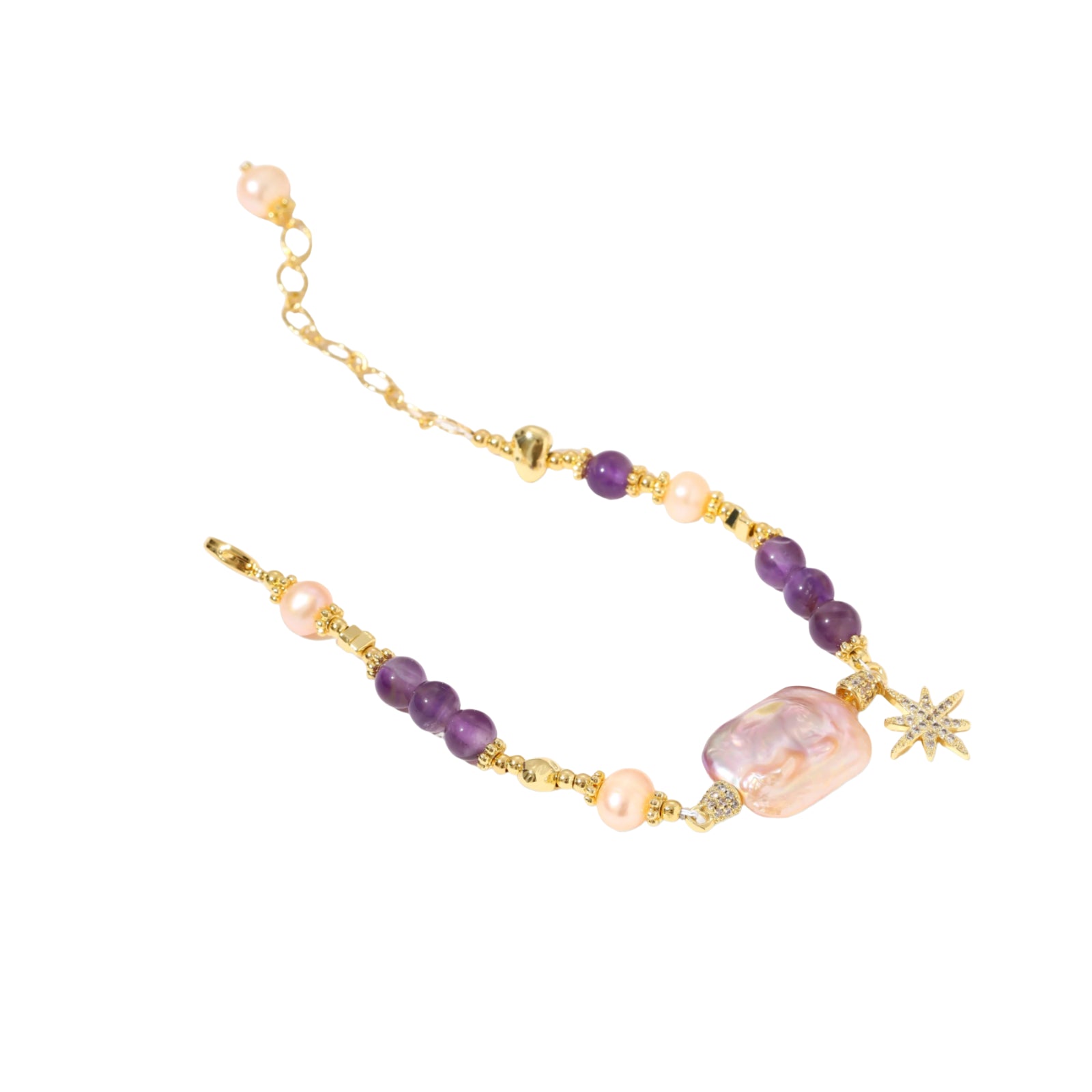 Baroque Pearl Amethyst Dreams Bracelet