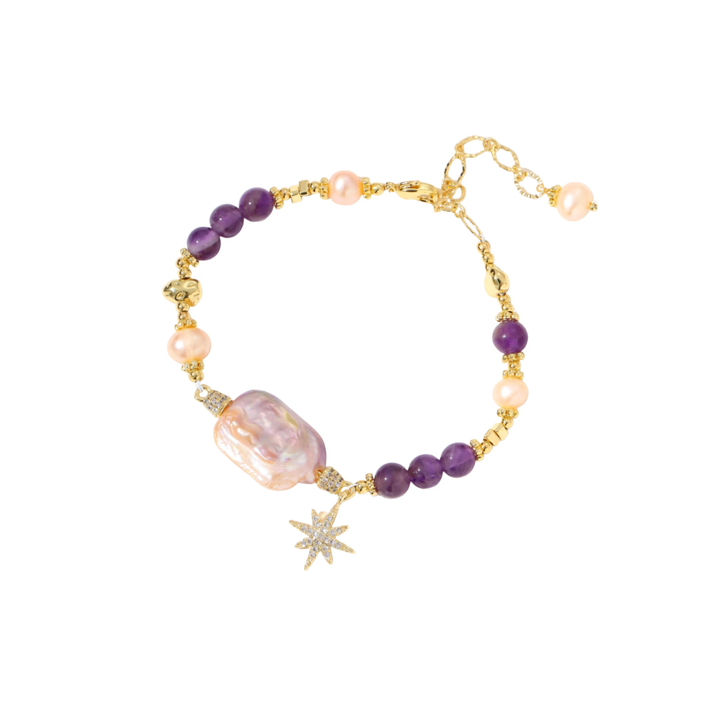 Baroque Pearl Amethyst Dreams Bracelet