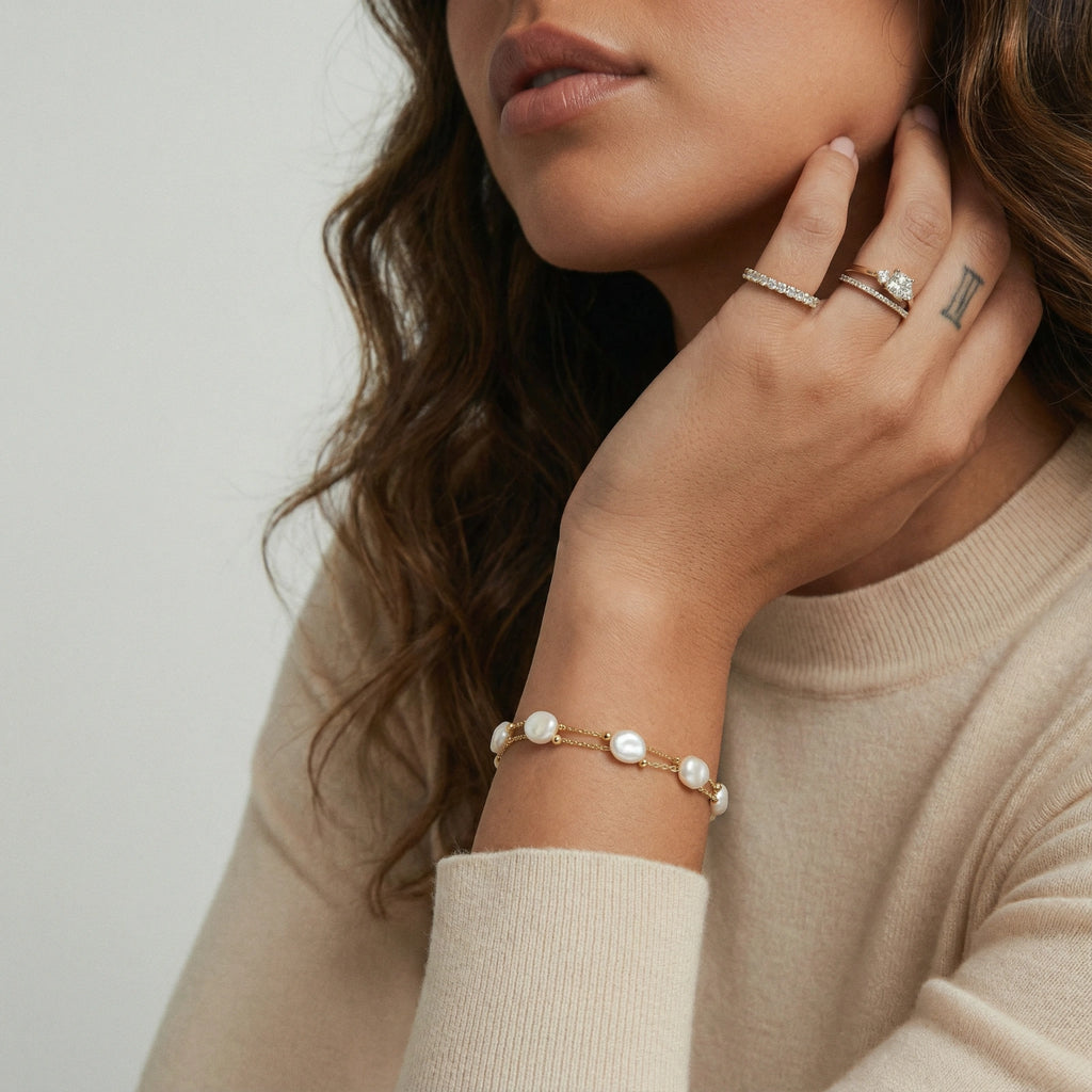 Heirloom Baroque Pearl Layered Bracelet