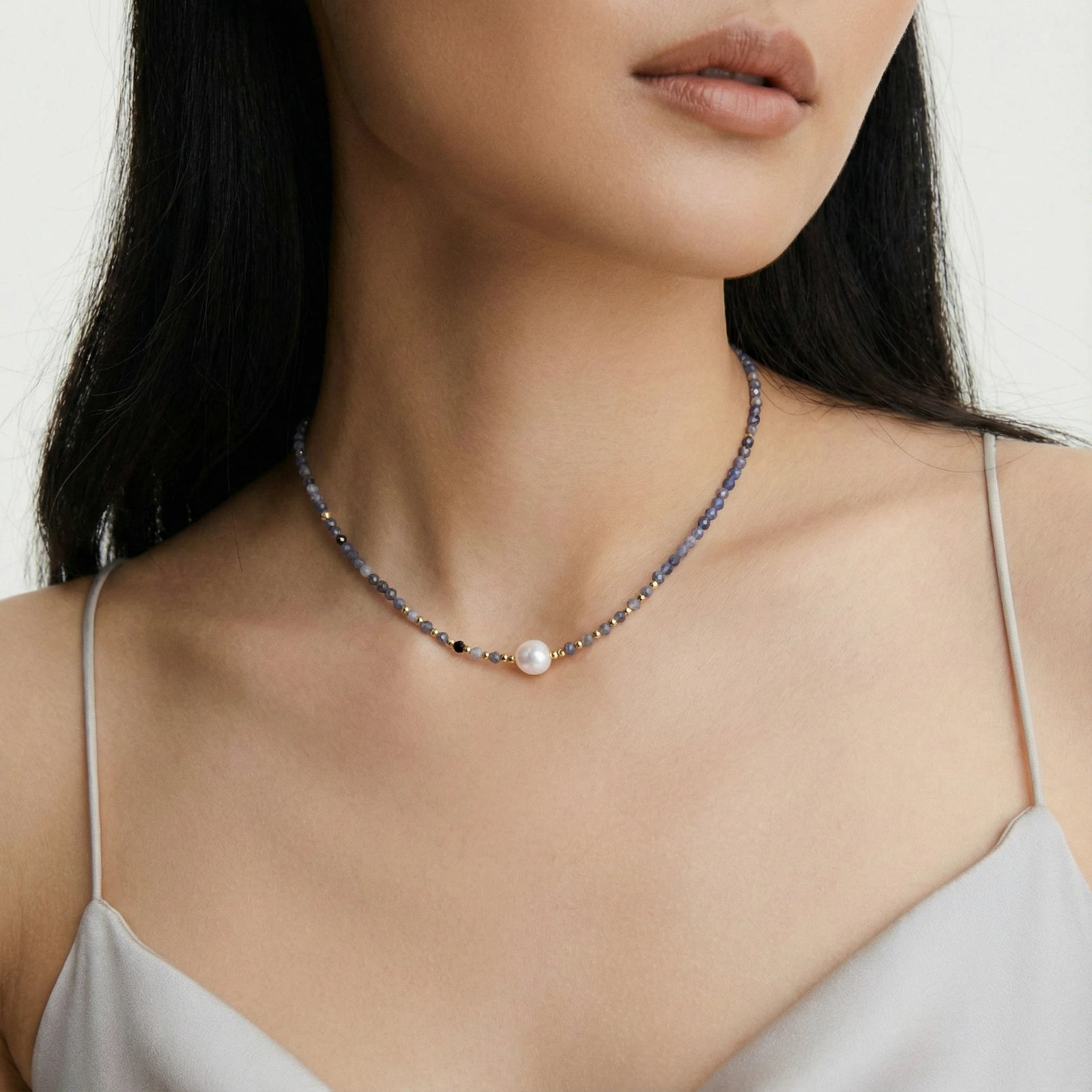 Heirloom Pearl Lolite Necklace