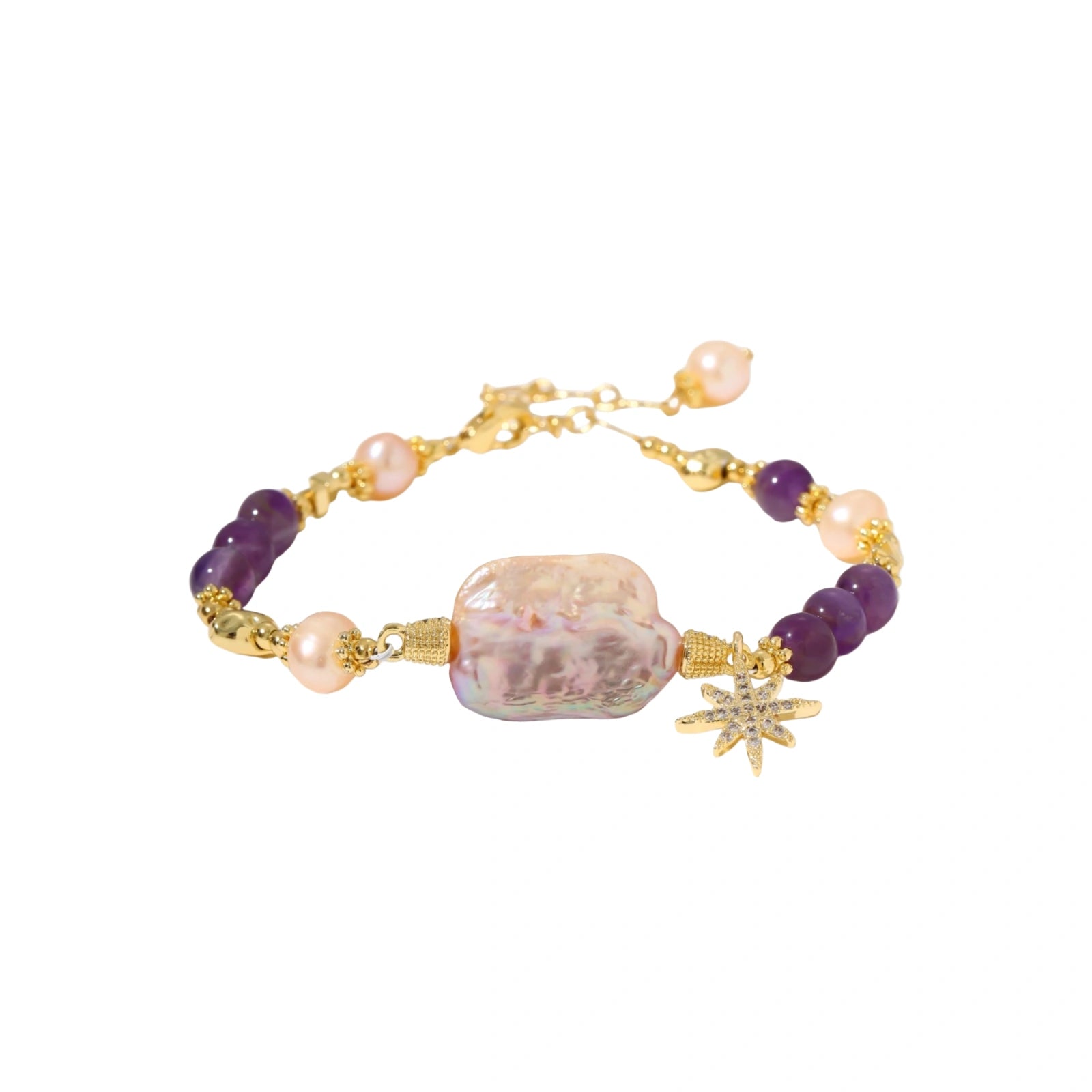 Baroque Pearl Amethyst Dreams Bracelet