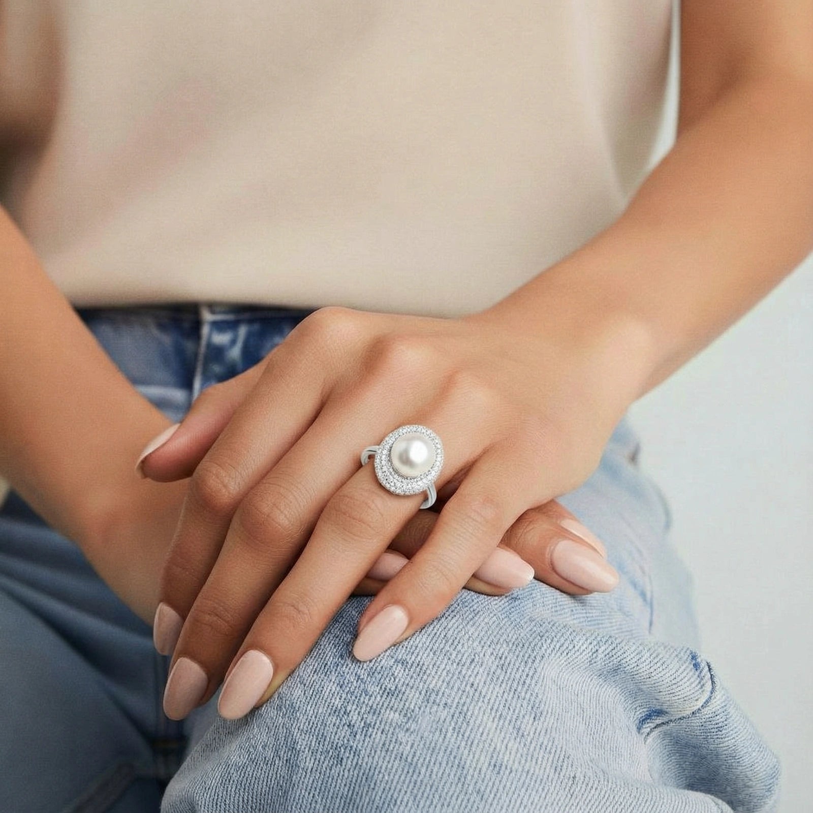 Heirloom Pearl Sterling Silver Ring