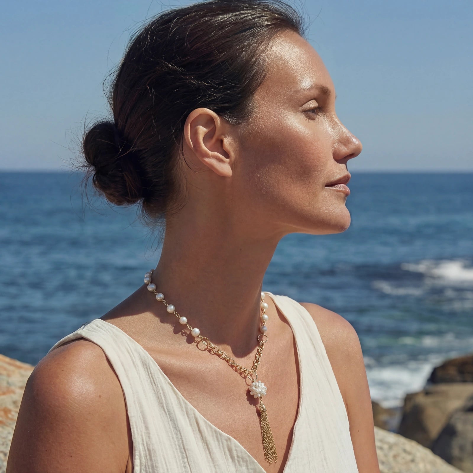 Legacy Pearl Tassel Necklace