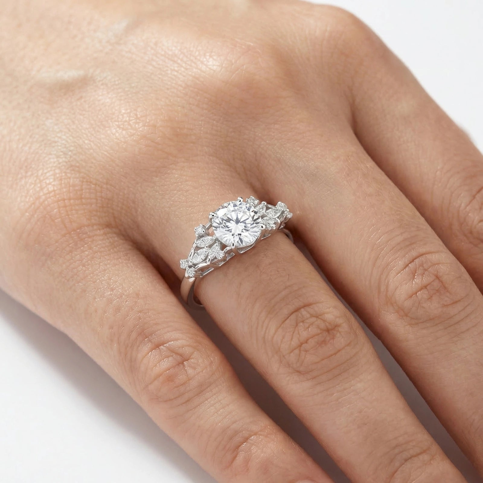 Heirloom Halo Moissanite Ring