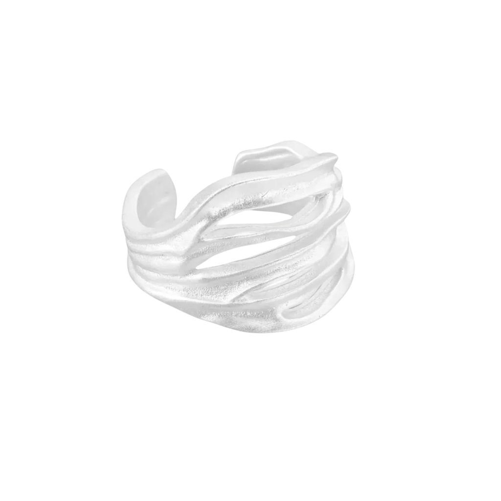 Heirloom Sterling Silver Wave Statement Ring