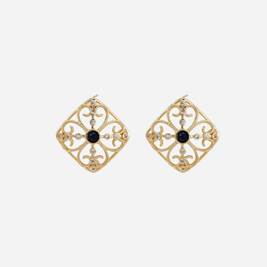 Eco-Chic Byzantine Dream Studs