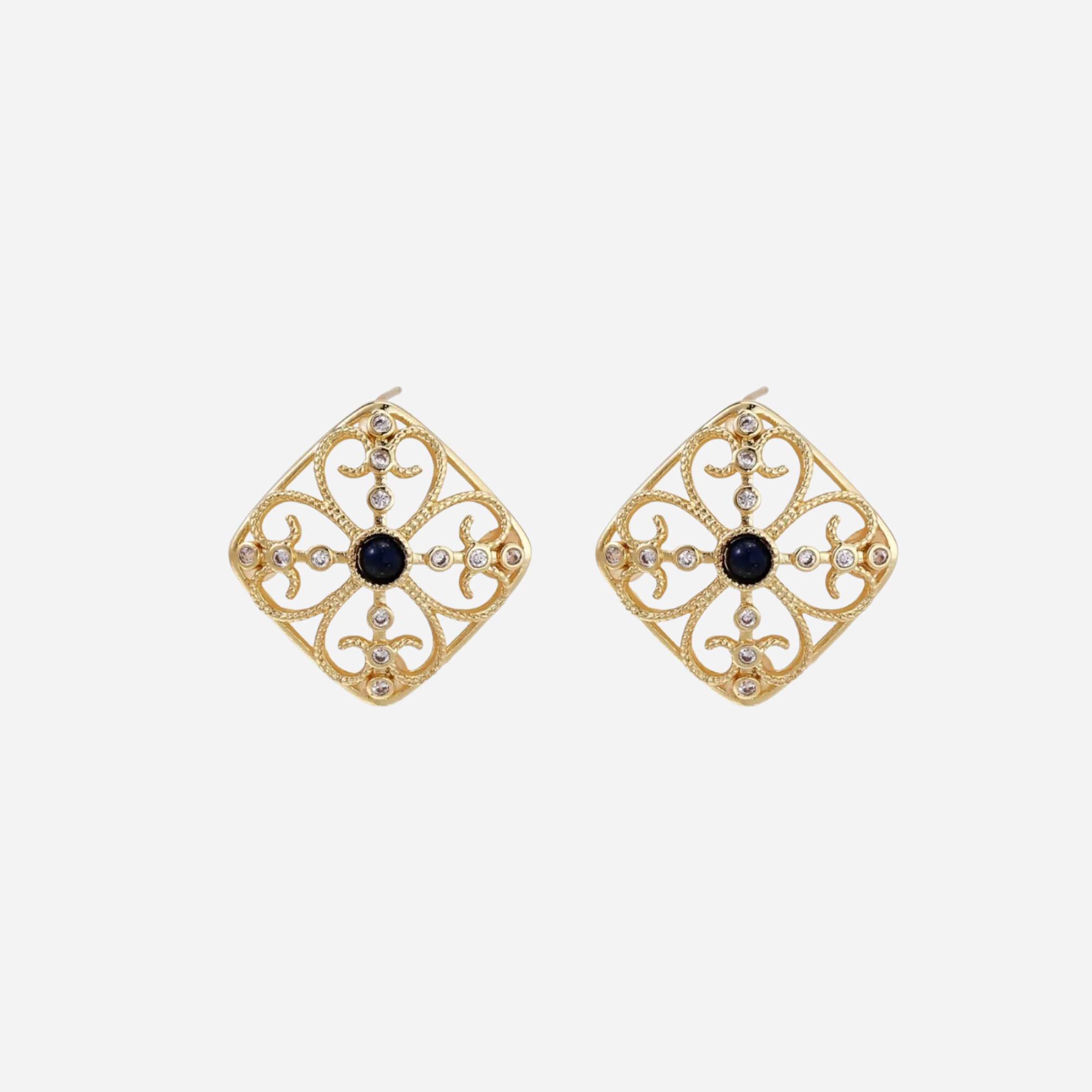 Eco-Chic Byzantine Dream Studs
