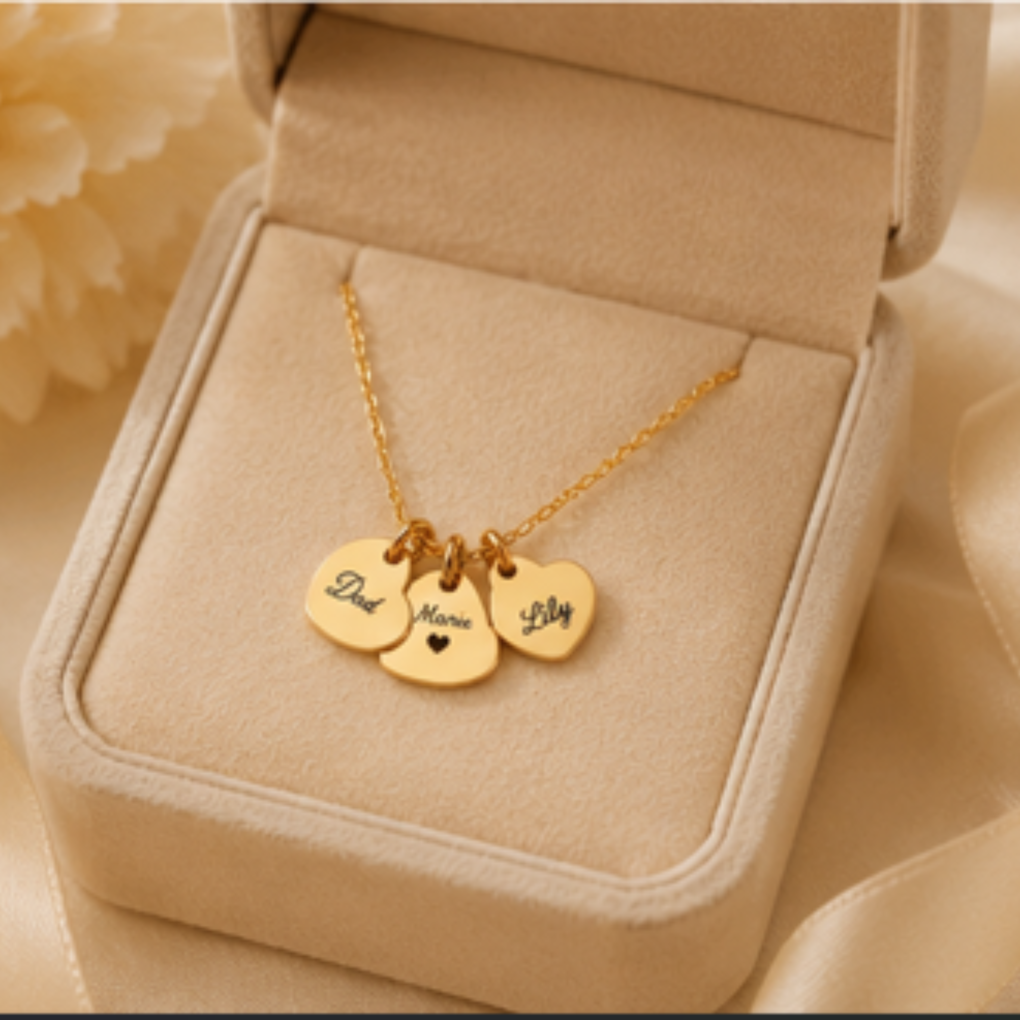 The Amara Heart Name Necklace