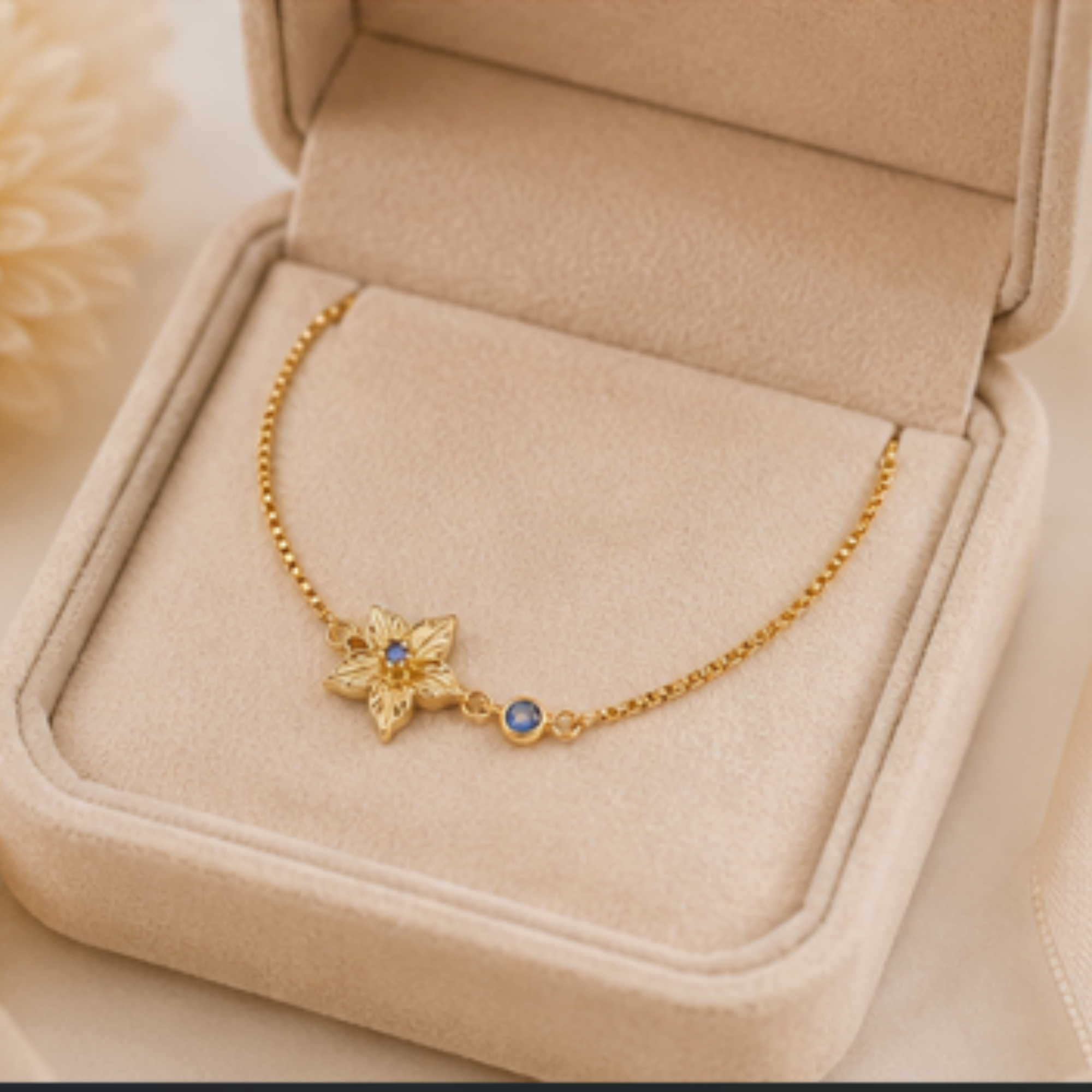 The Flora Birth Flower Bracelet
