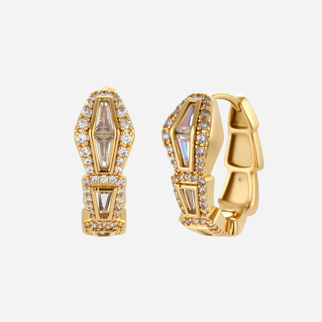 The Geometric Luxe 14K Gold Jewelry Set