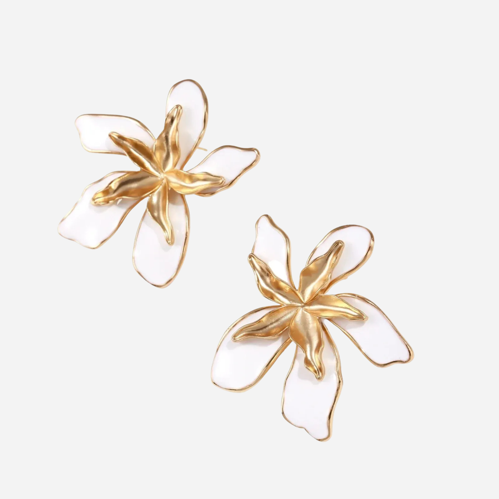 Eco-Chic Garden Dreams Statement Earrings