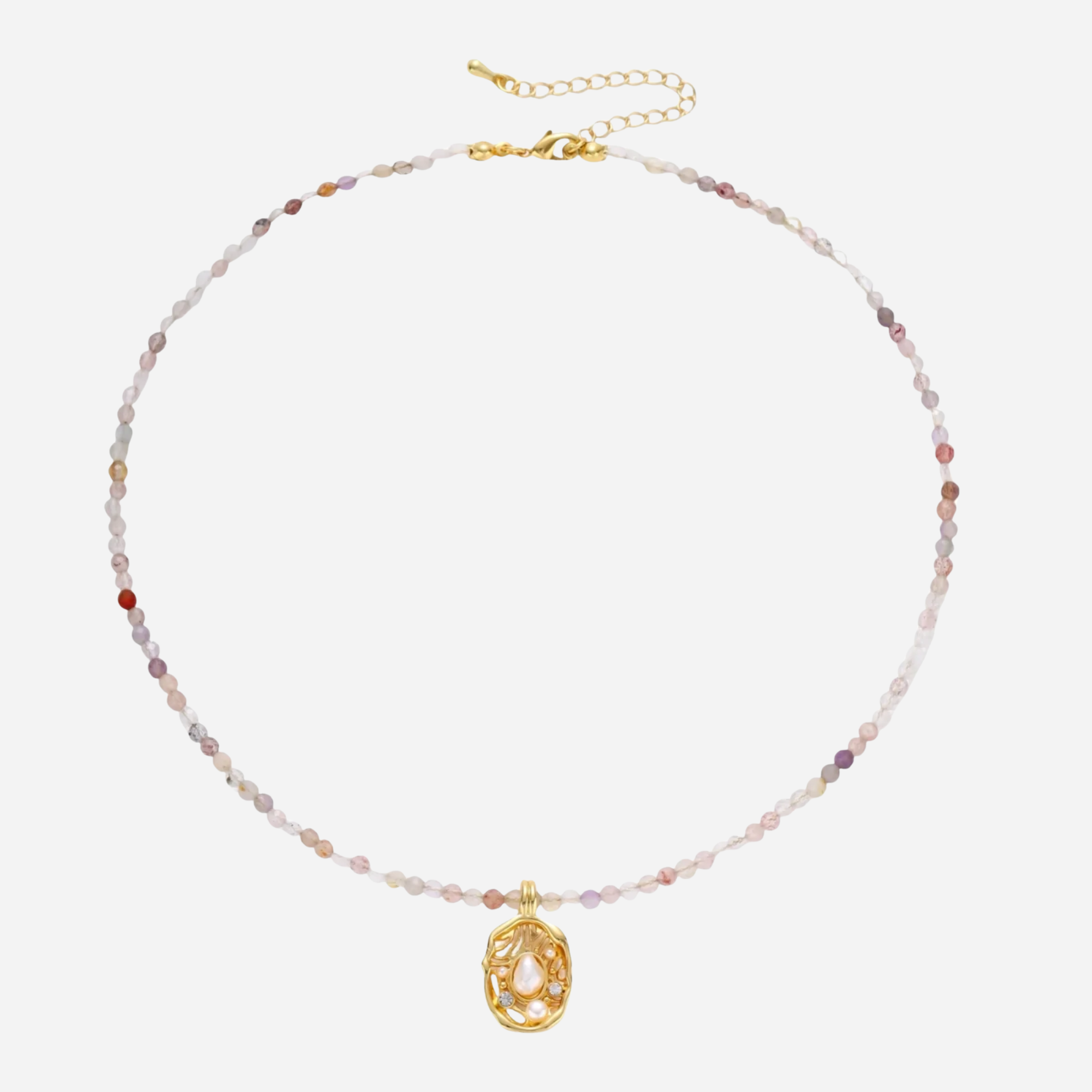 Eco-Chic Mystic Garden Gemstone Necklace