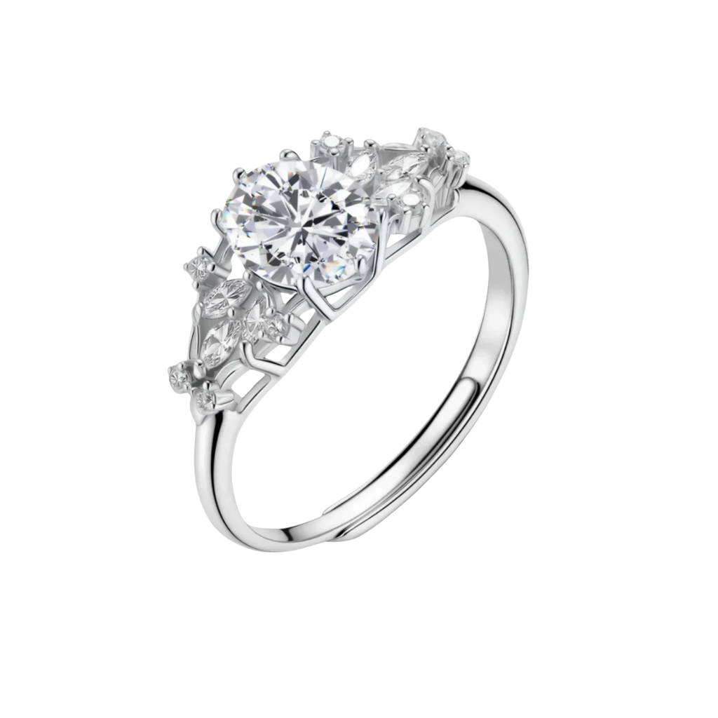 Heirloom Halo Moissanite Ring