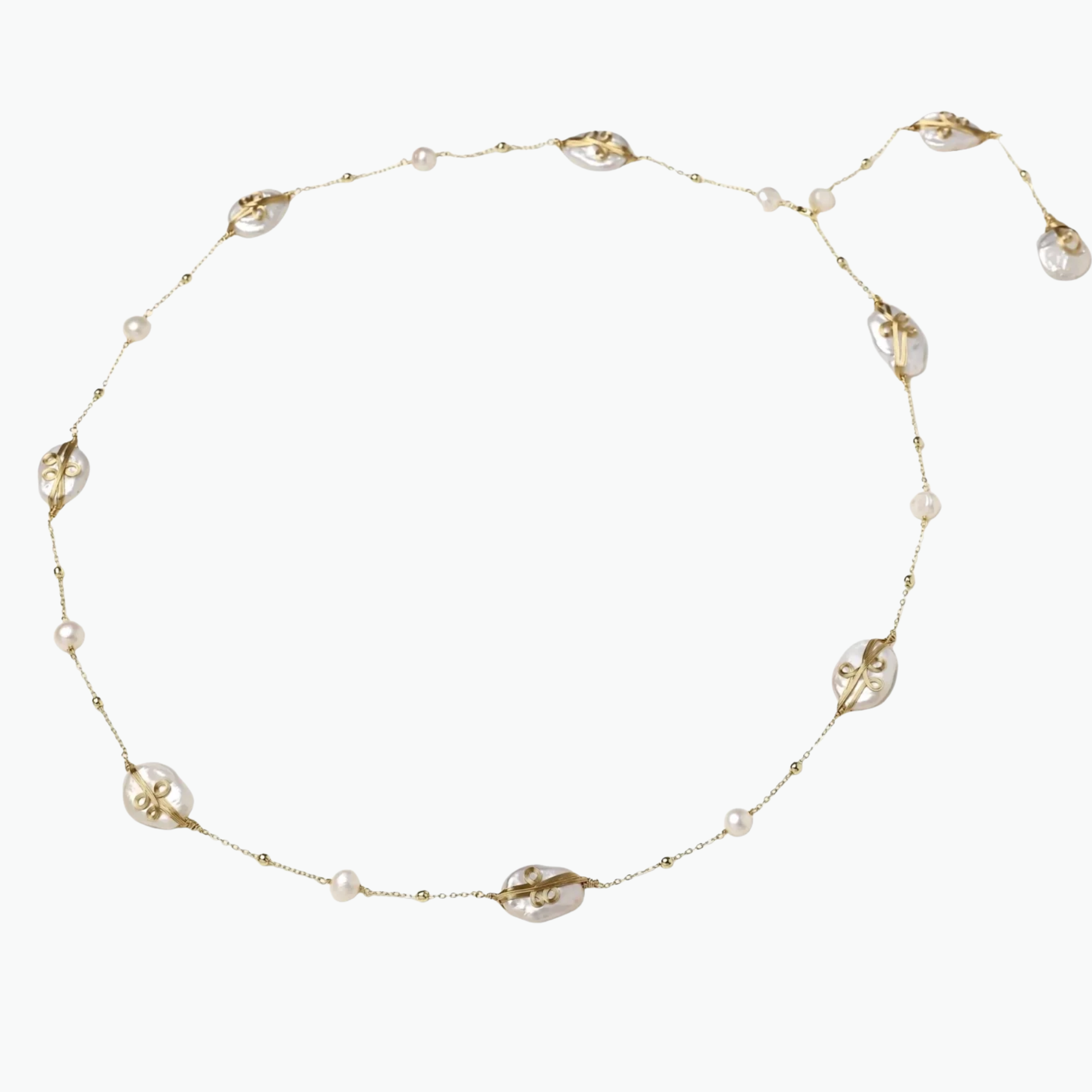 Baroque Pearl Garden Necklace