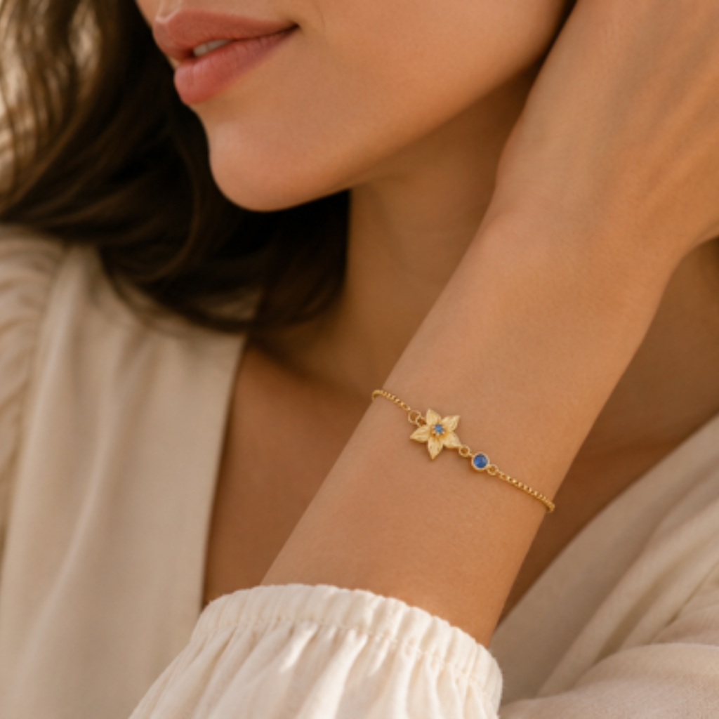 The Flora Birth Flower Bracelet