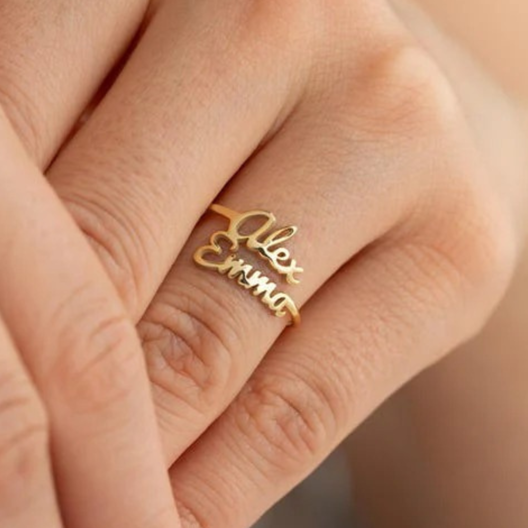 Kayla Customized Name Open Ring