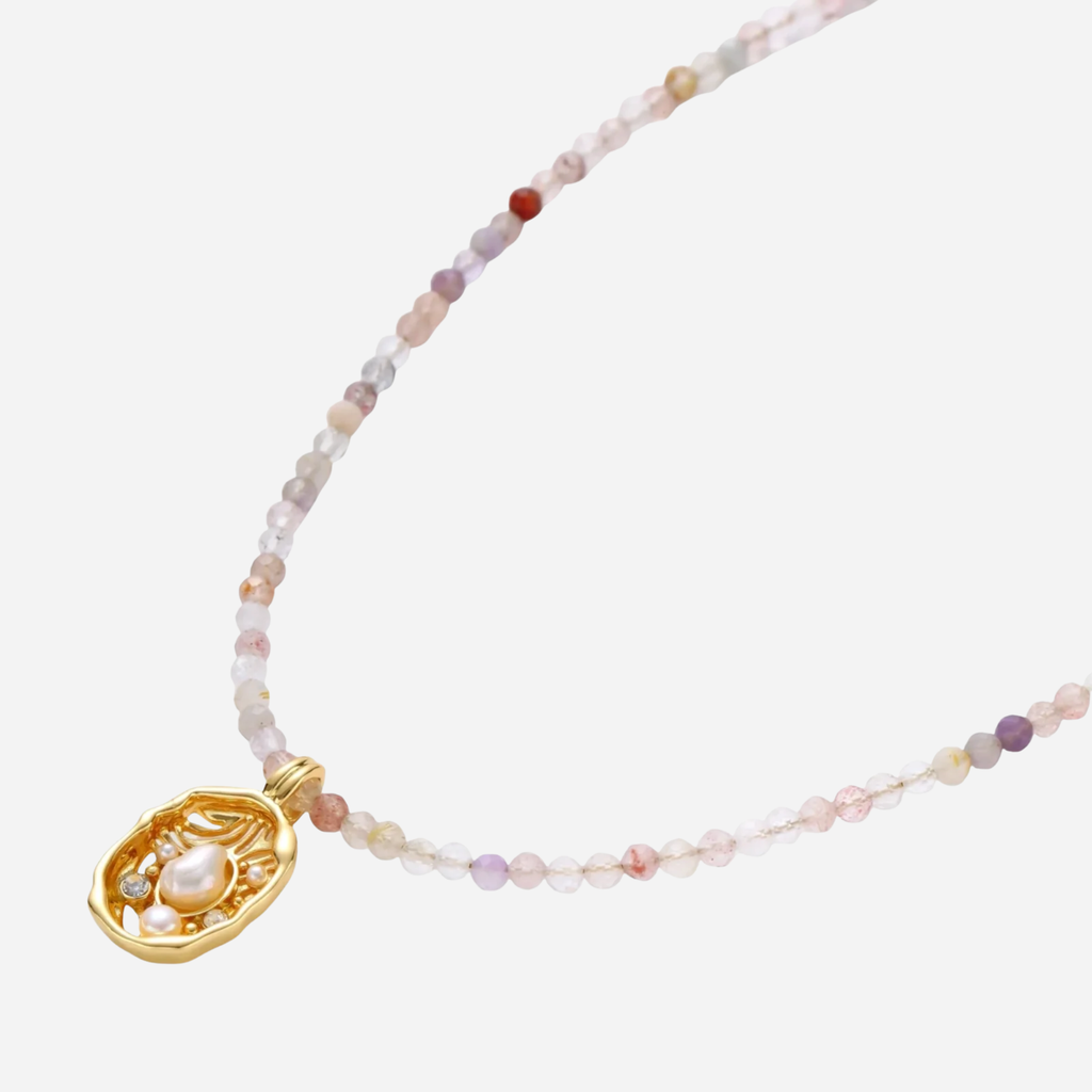 Eco-Chic Mystic Garden Gemstone Necklace