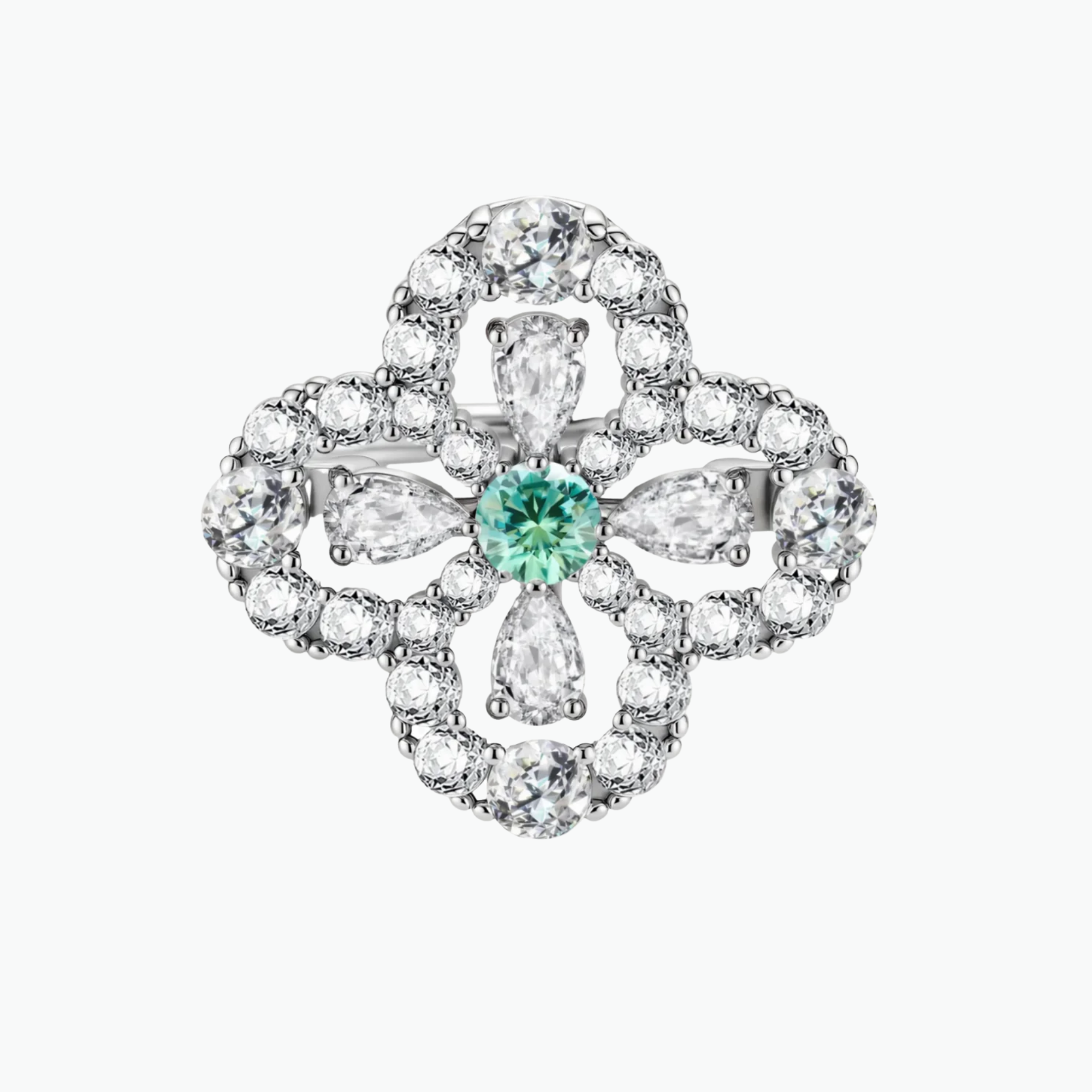 Heirloom Sterling Silver Lucky Charm Clover Ring