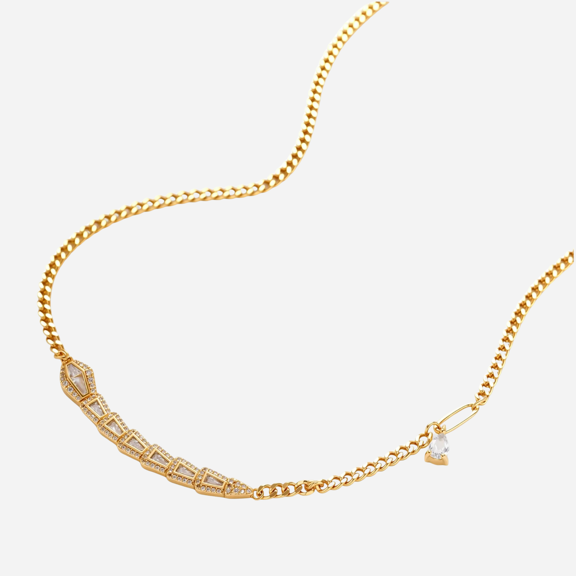 The Geometric Luxe 14K Gold Jewelry Set